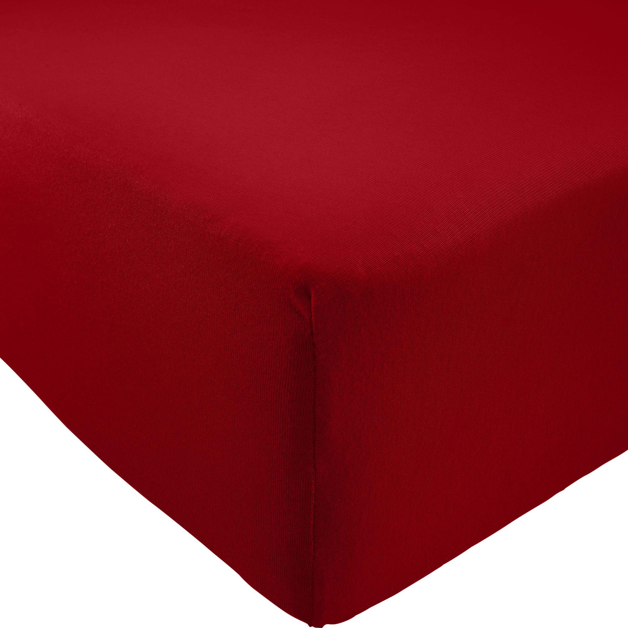 REDBEST Spannbettlaken Spannbettlaken "Pittsburgh", Polyester, Gummizug: Rundumgummi, (1 Stück), Single-Jersey Uni