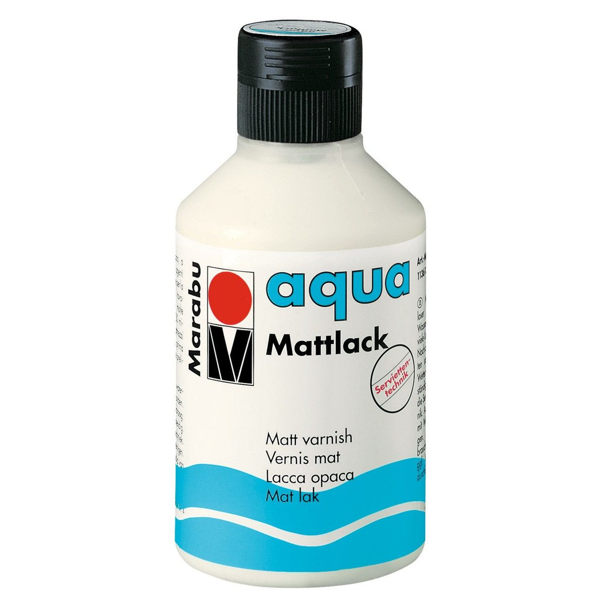 Marabu Malstift Marabu Aqua Mattlack transparent 250ml Flasche