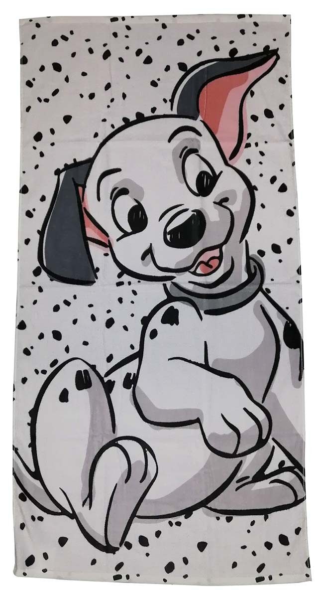 Disney Strandtücher Disney 101 Dalmatiner Badetuch Strandtuch 70x140cm Baumwolle, Frottee (1-St)