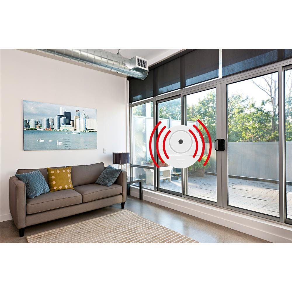 OLYMPIA OFFICE VA 200 Glasbruchmelder (2 Stück, mit Alarm, 85 dB, für Fenster und Glastüren) – Bild 5 von 5