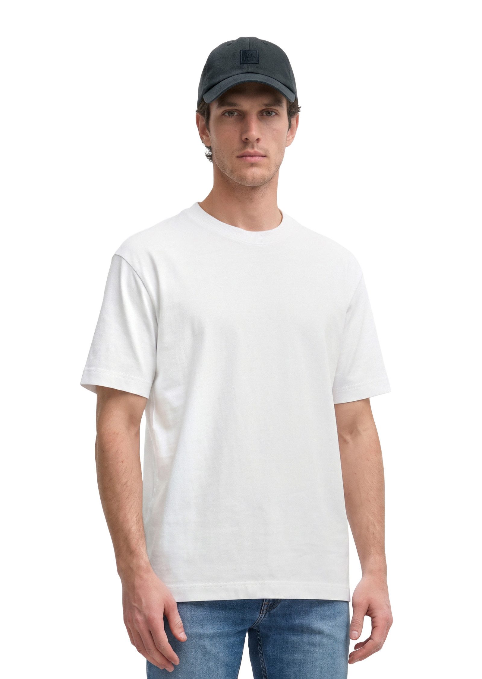 Marc O'Polo T-Shirt aus schwerem Bio-Baumwoll-Jersey