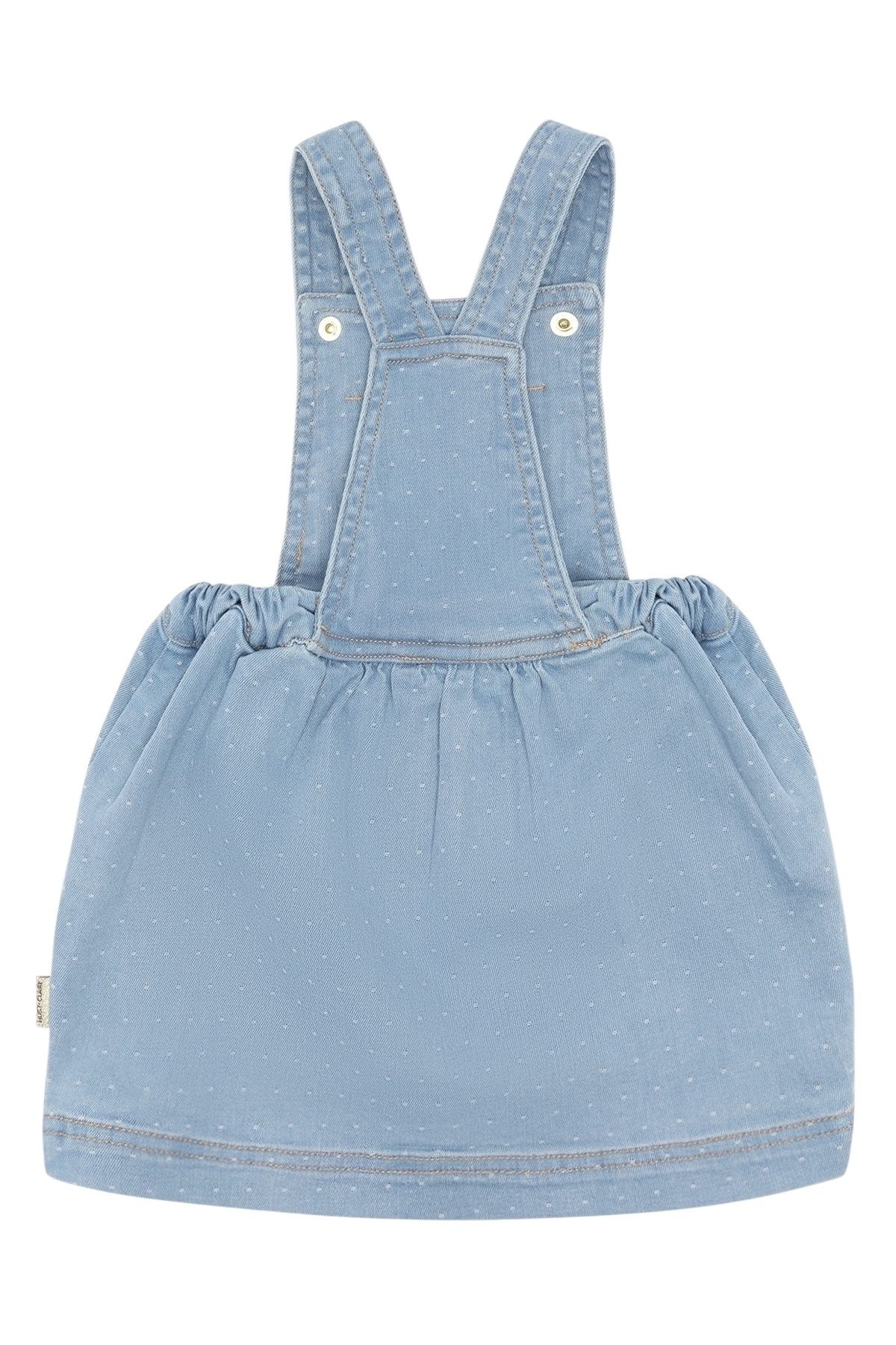 Hust & Claire Latzkleid Karoline Dotty Denim (1-tlg) Hust & Claire Mädchen Jeanskleid Karoline – Blue Denim