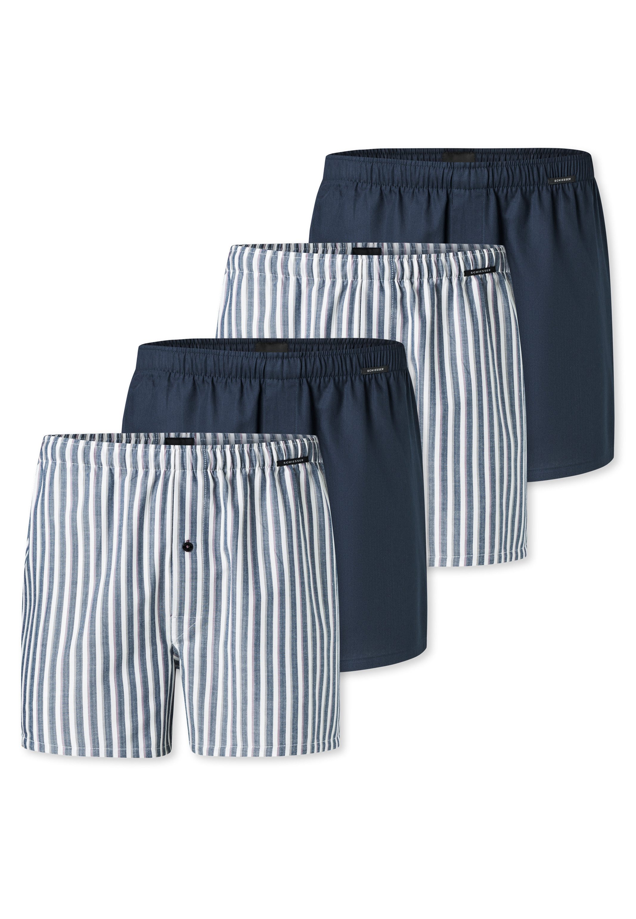 Schiesser Boxershorts 4er Pack Web (Spar-Set, günstig online kaufen
