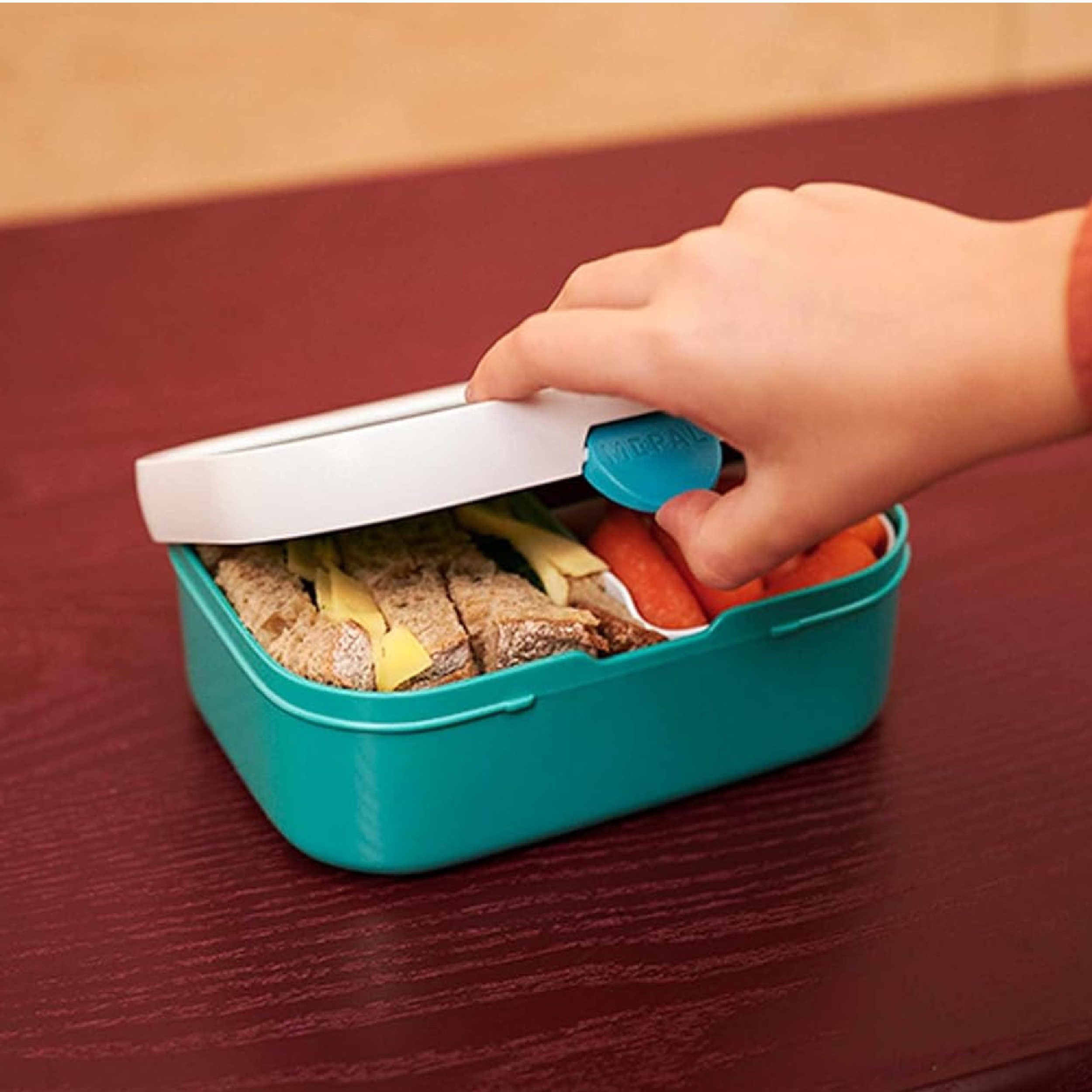 Mepal Lunchbox Thermo-Lunchset für Kinder mit Edelstahlflasche & Bento-Brotdose, 9h heiß, 12h kalt, BPA-frei, Dino-Design