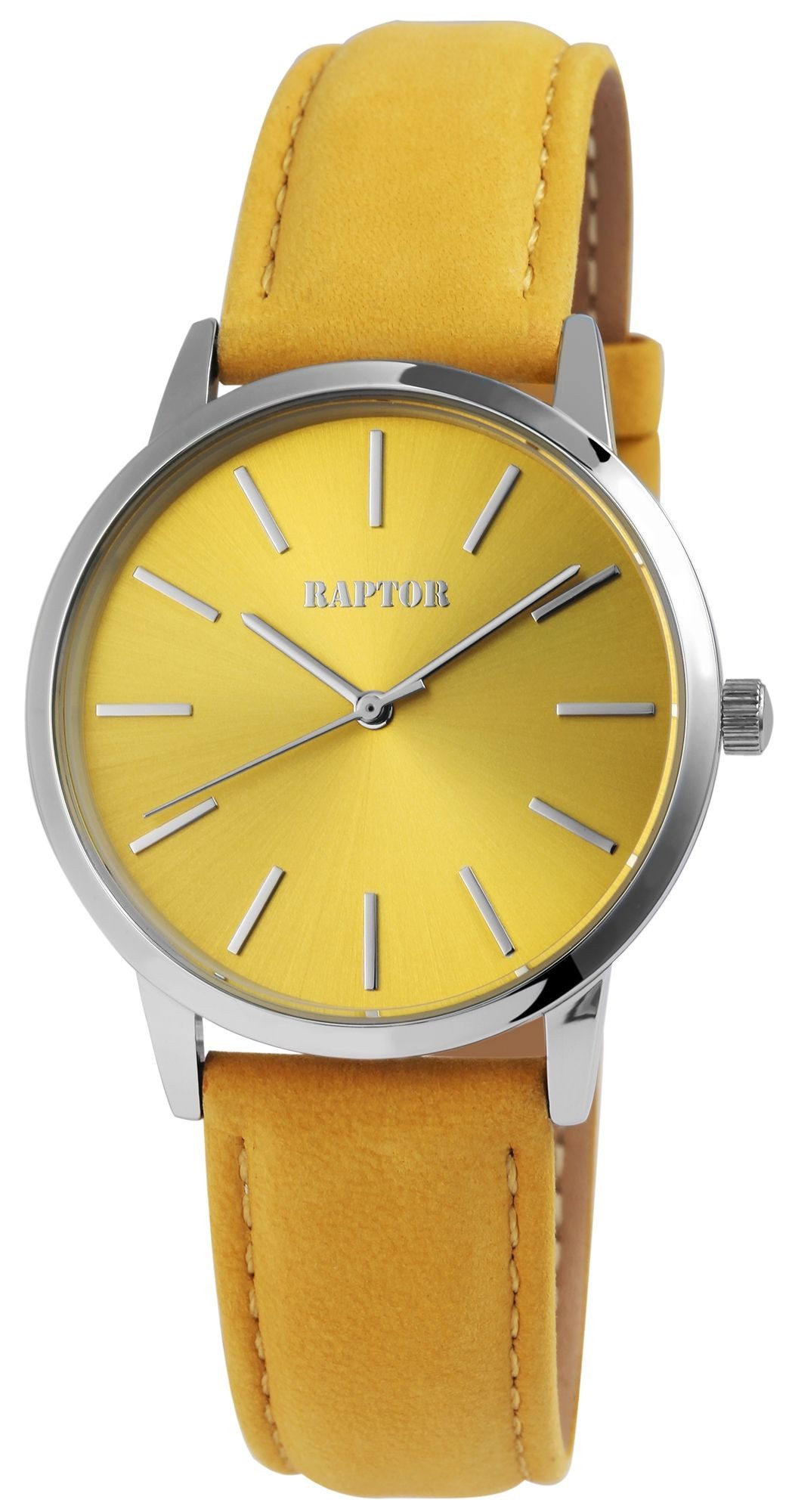 Raptor Quarzuhr Sunny Raptor Damenarmbanduhr "Sunny" Echtlederarmband