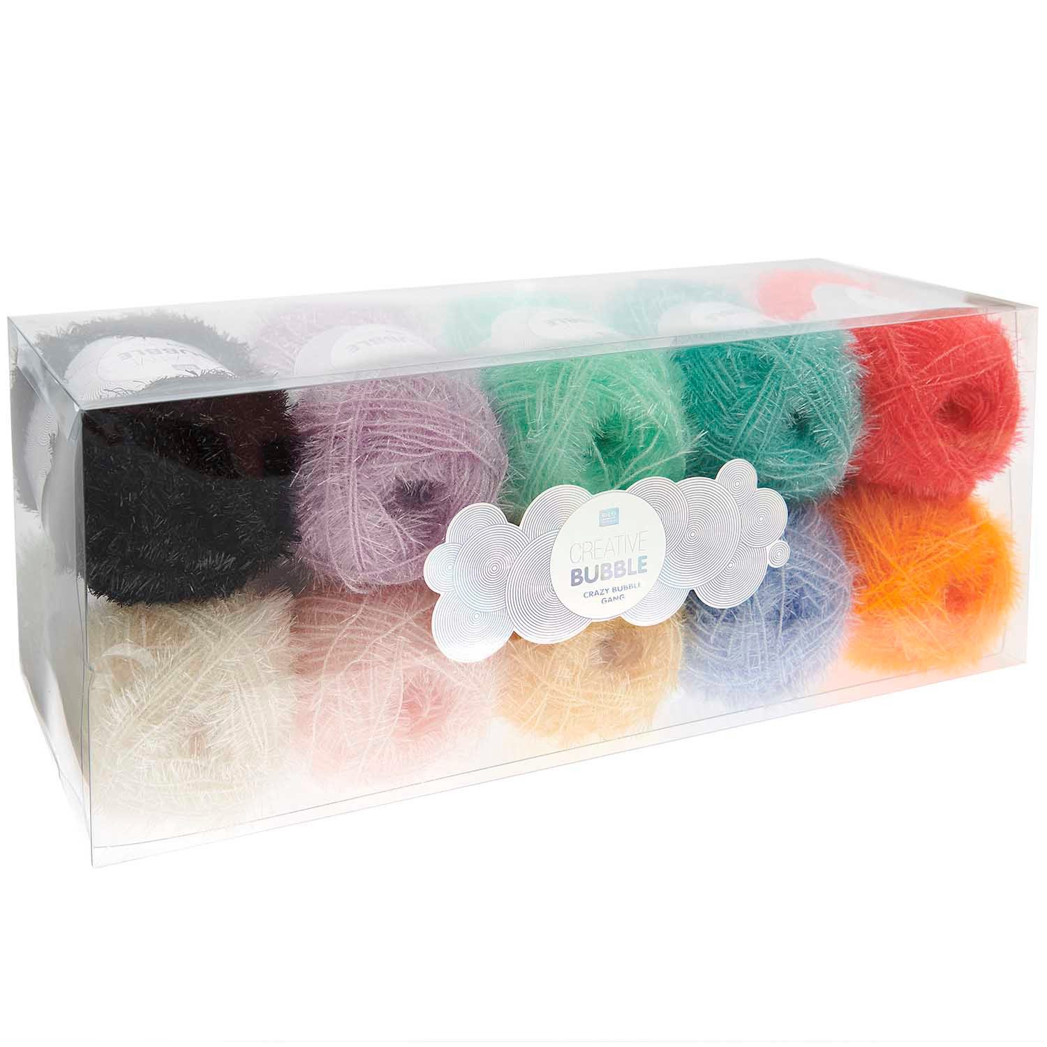 rico Creative Bubble Set - Crazy Bubble Gang Häkelwolle, 90 m