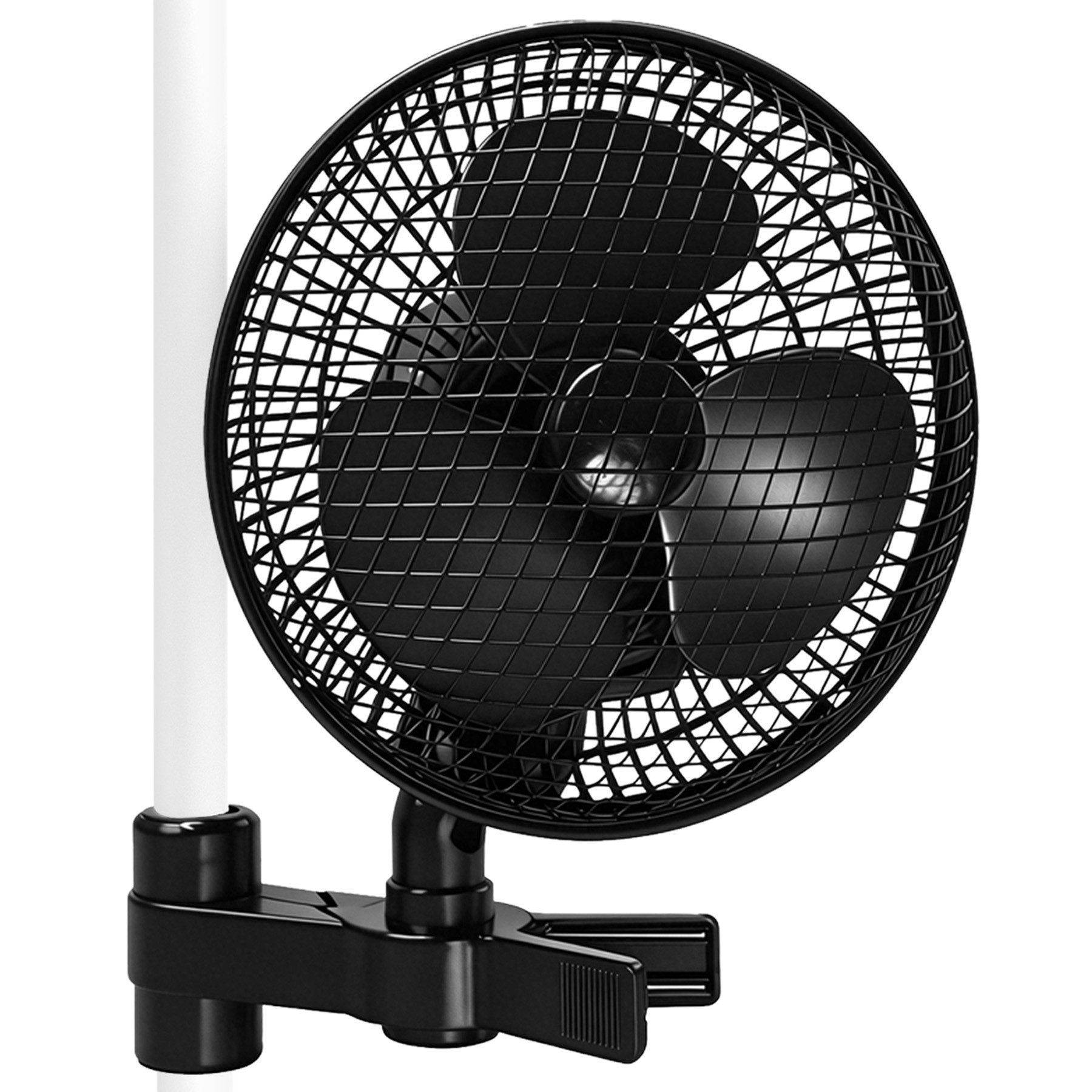 CannoBox Ventilatorkombigerät Wandventilator Clip Ventilator oszillierend für Growzelt Growbox, 20W, AC-Motor, 23cm Durchmesser