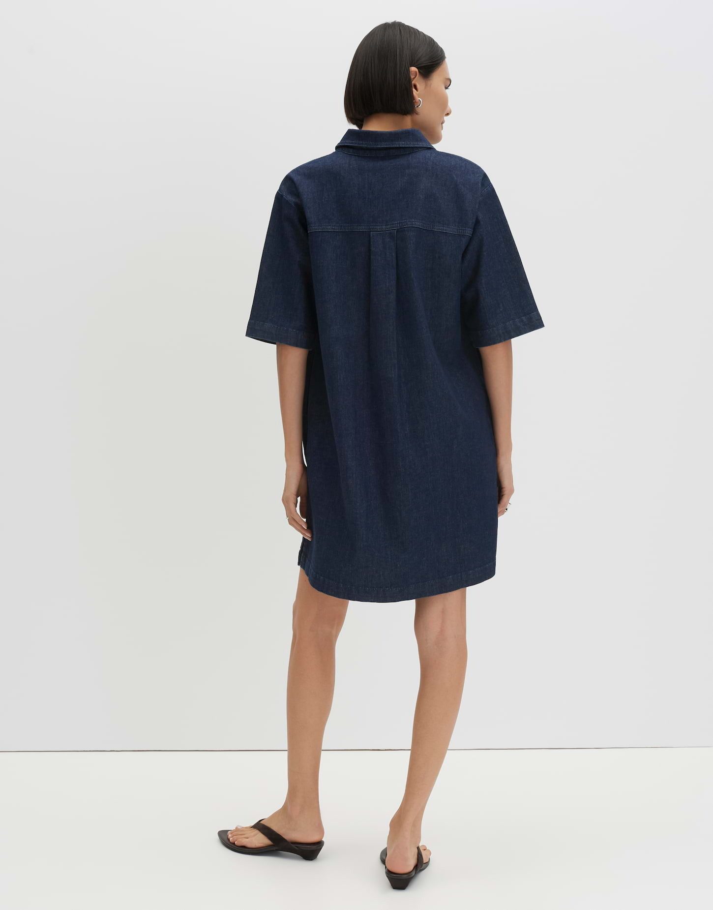 someday Minikleid Kurzes Denimkleid aus BCI Cotton Authentische Waschung für einen modernen Look
