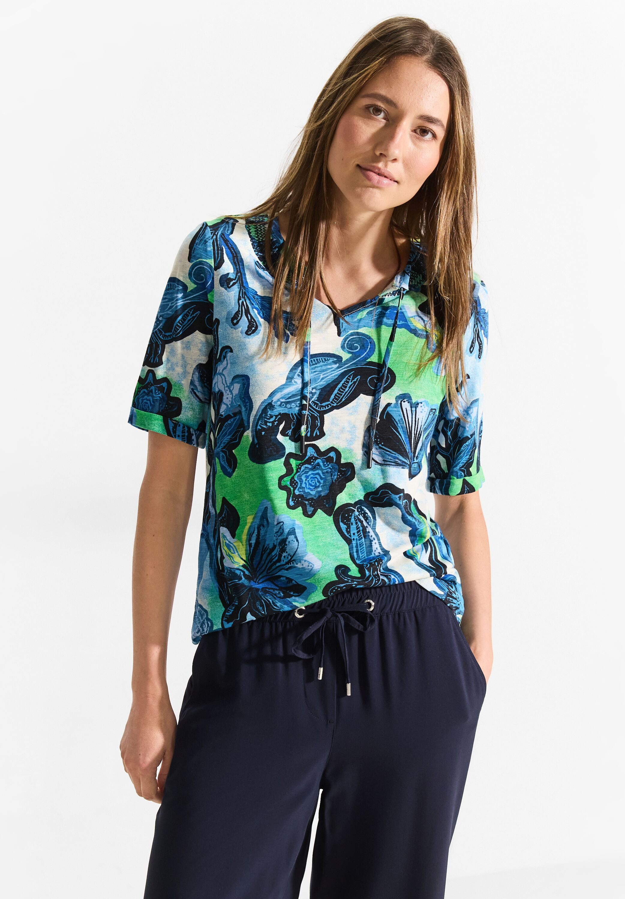 CECIL T-Shirt im soften Baumwoll-Mix