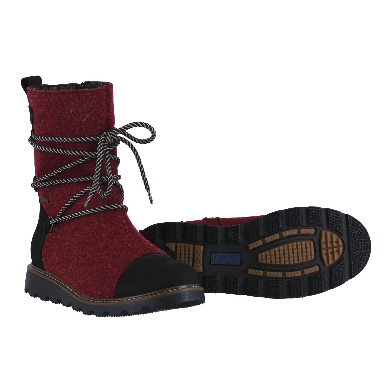 Pomar Posio GTX (Filzstiefel, wasserdicht, extrem warm) rot Damen Winterstiefel