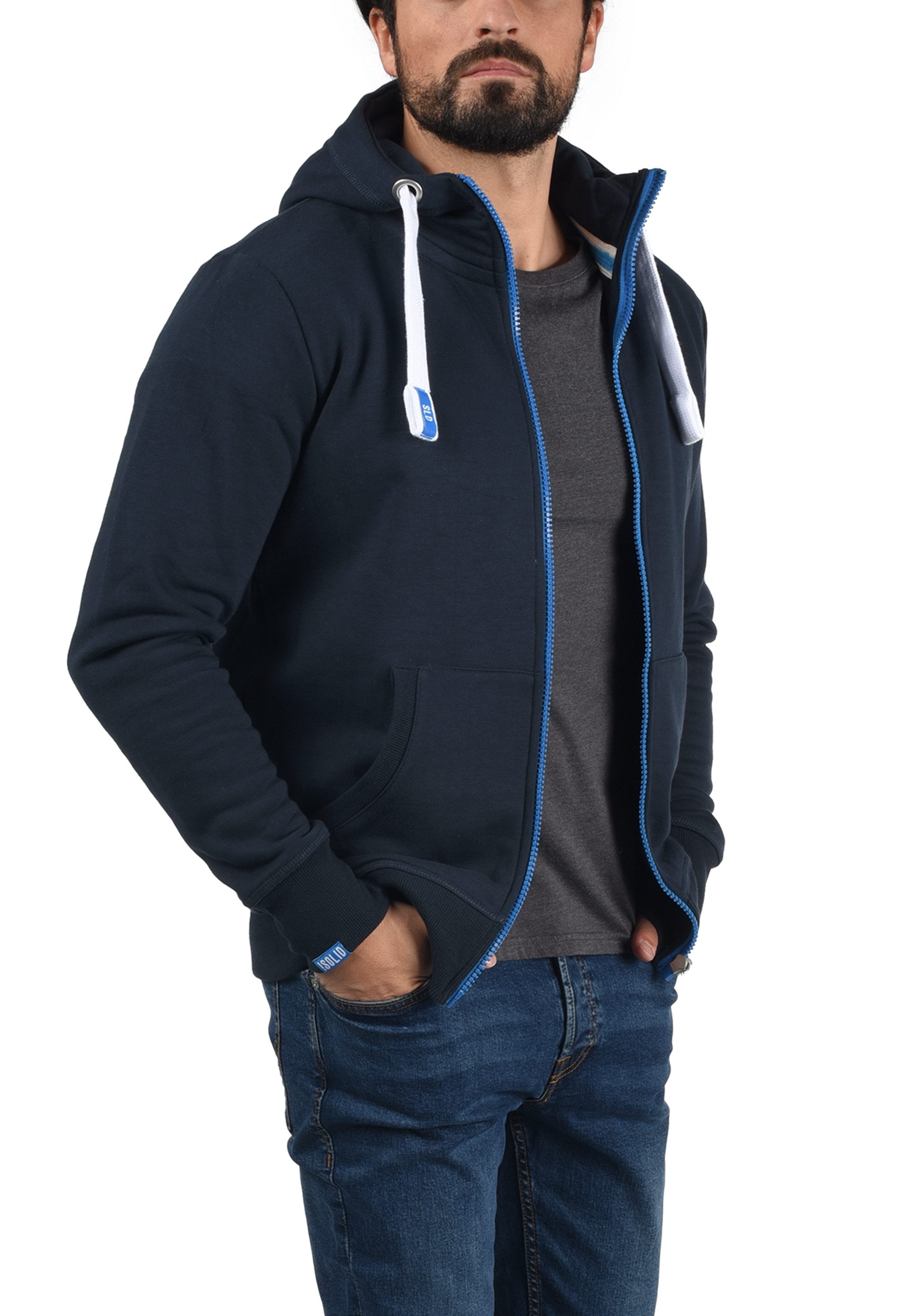 !Solid Kapuzensweatjacke SDBenn High Neck Zip-Hoodie Zeitlose Sweatshirtjac günstig online kaufen
