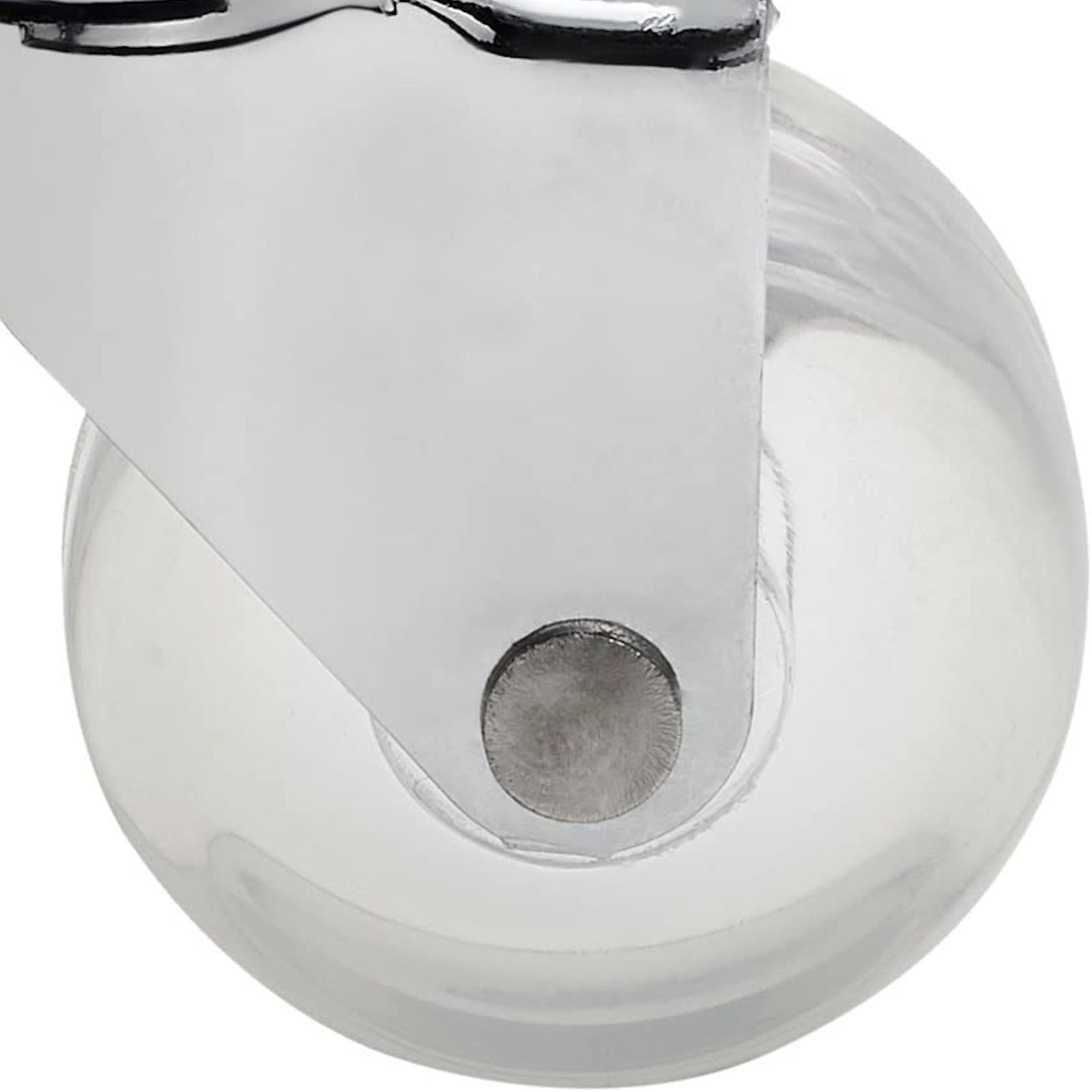 SO-TECH® Möbelrolle Lenkrollen Transportrollen KIEL Ø 35 mm inkl. Schrauben, (4-St), transparent, mit Bremse, belastbar bis 25 kg pro Rolle