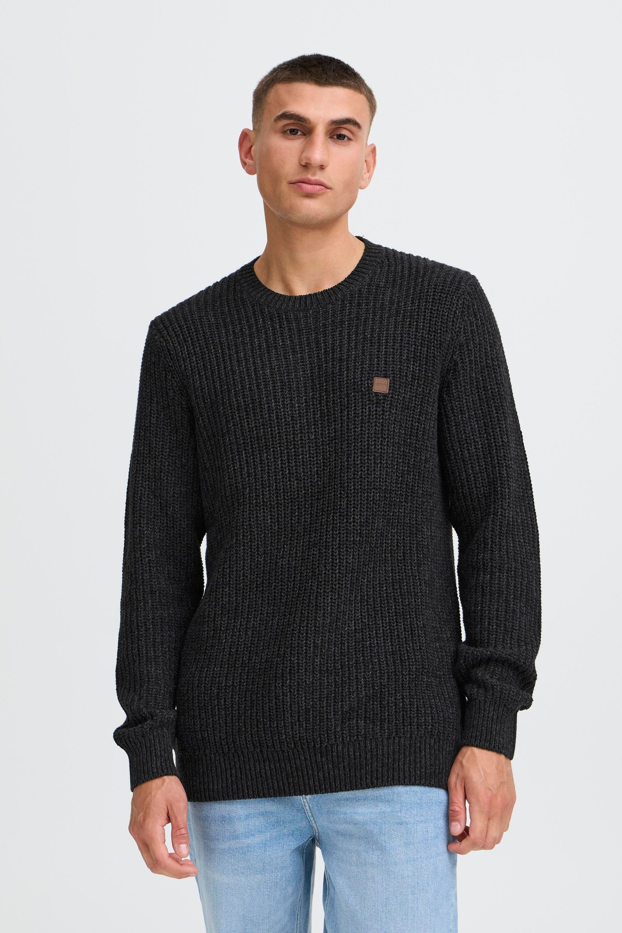 !Solid Strickpullover SDRicky Moderner Strickpullover