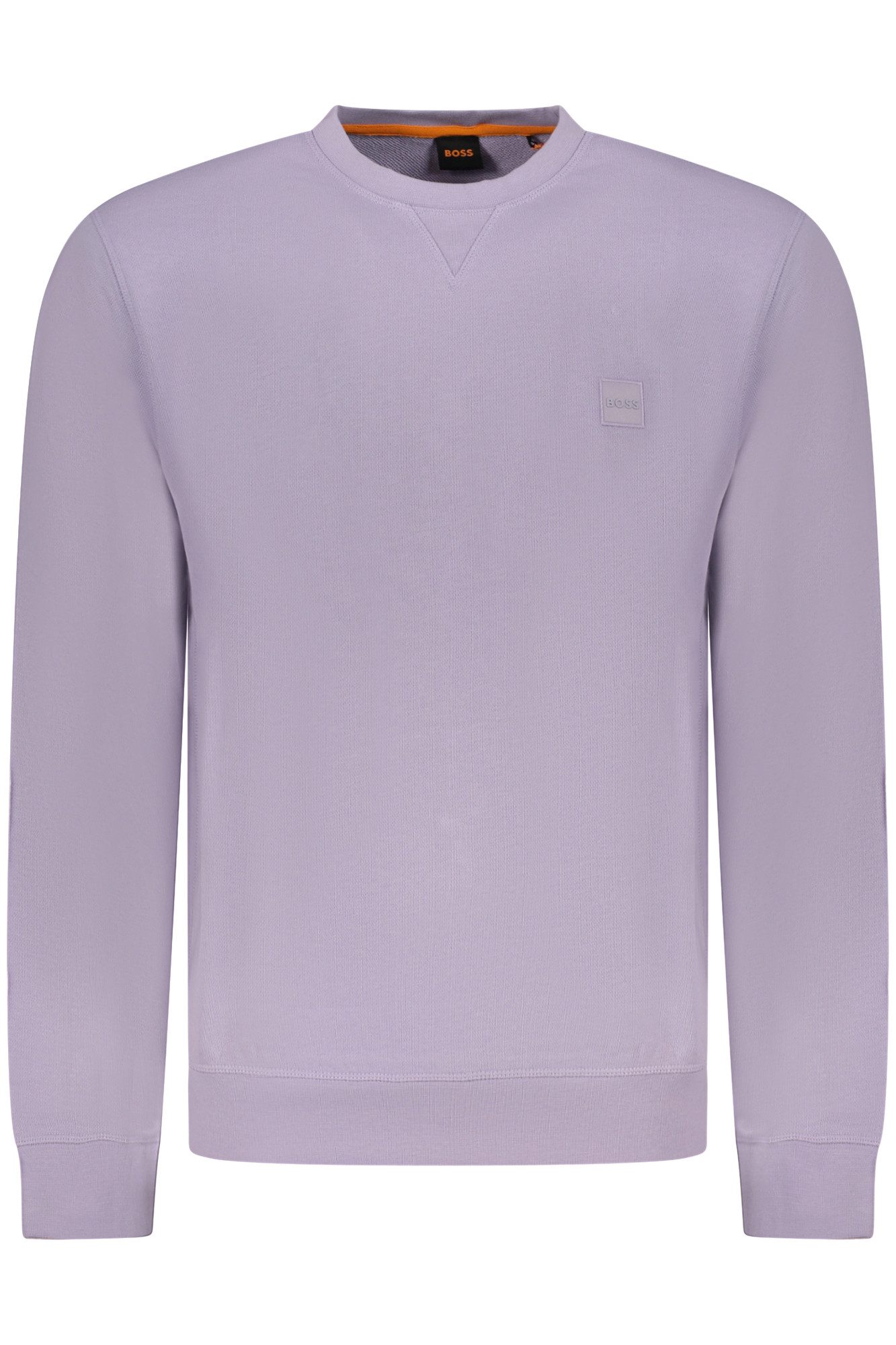 BOSS Sweatshirt Lila Herrenpullover: Langarm-Sweatshirt mit günstig online kaufen