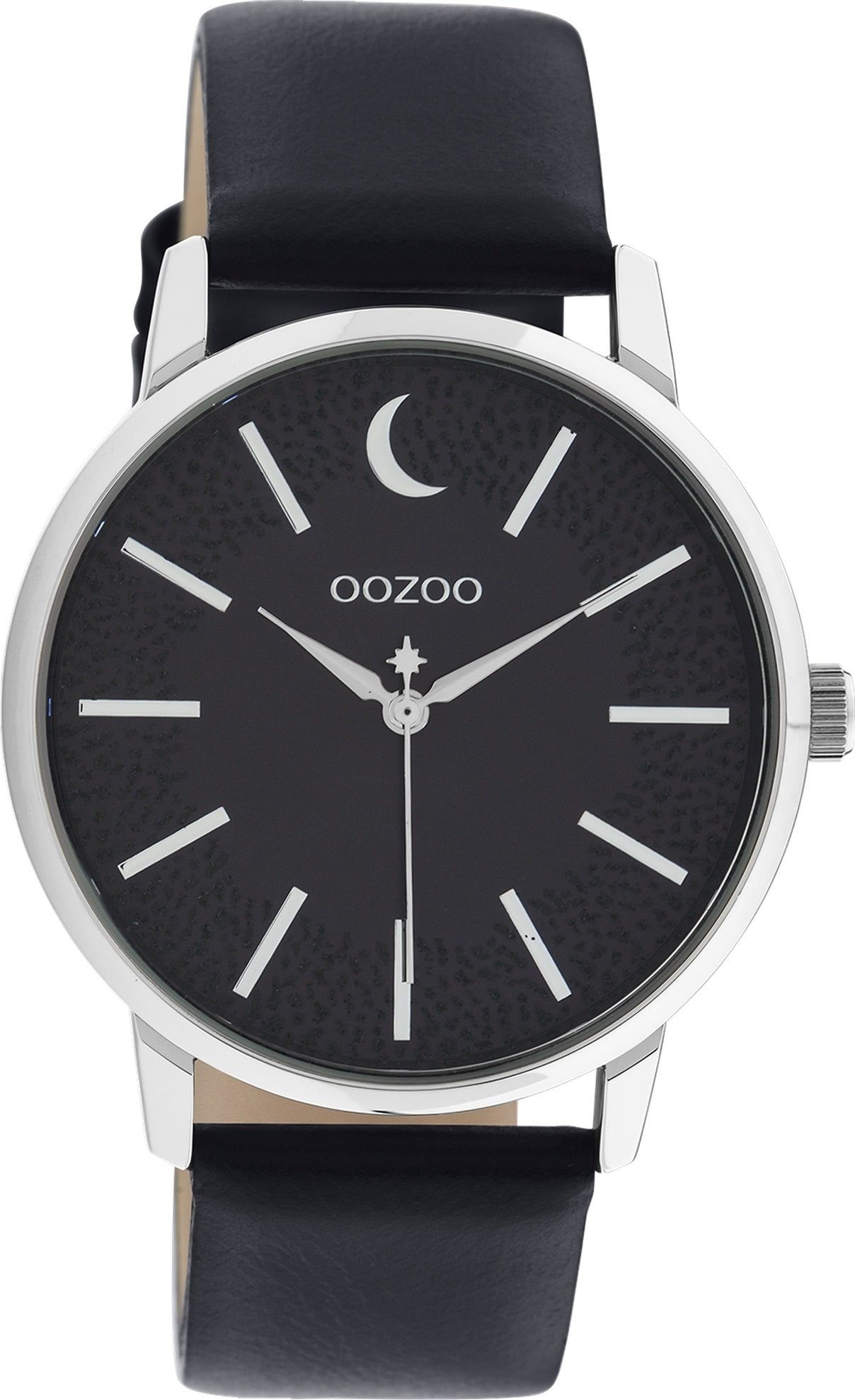 OOZOO Quarzuhr Oozoo Damen Armbanduhr Timepieces, (Analoguhr), Damenuhr rund, groß (ca. 40mm) Lederarmband, Fashion-Style