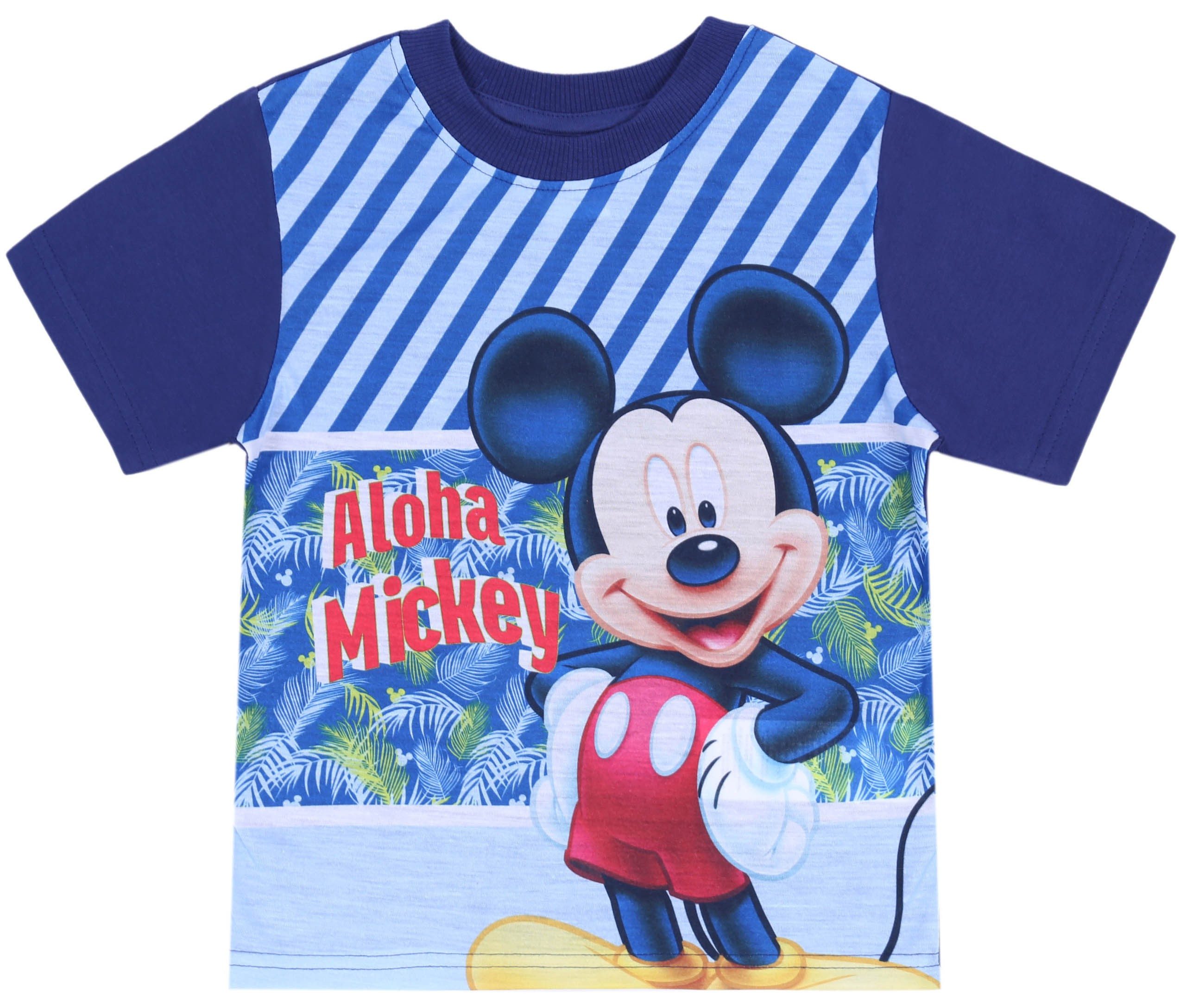 Kurzarmbluse Marinblaues T-Shirt, Mickey Mouse T-Shirt DISNEY 7-8 Jahre