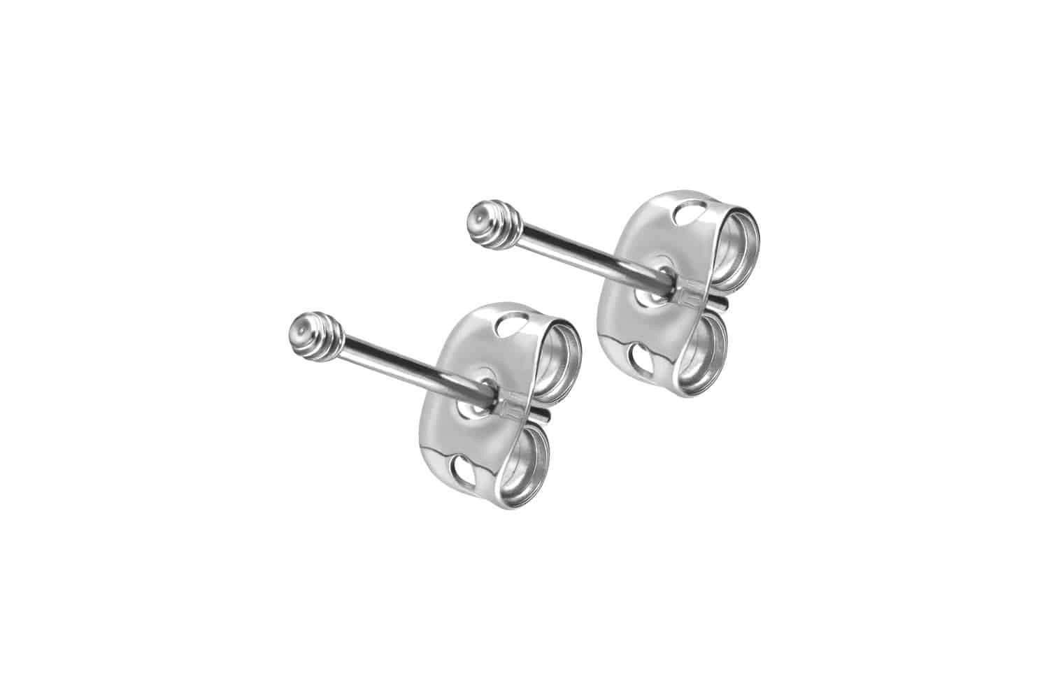 Paar Ohrstecker Titan Ohrstecker Pin - ohne Aufsätze