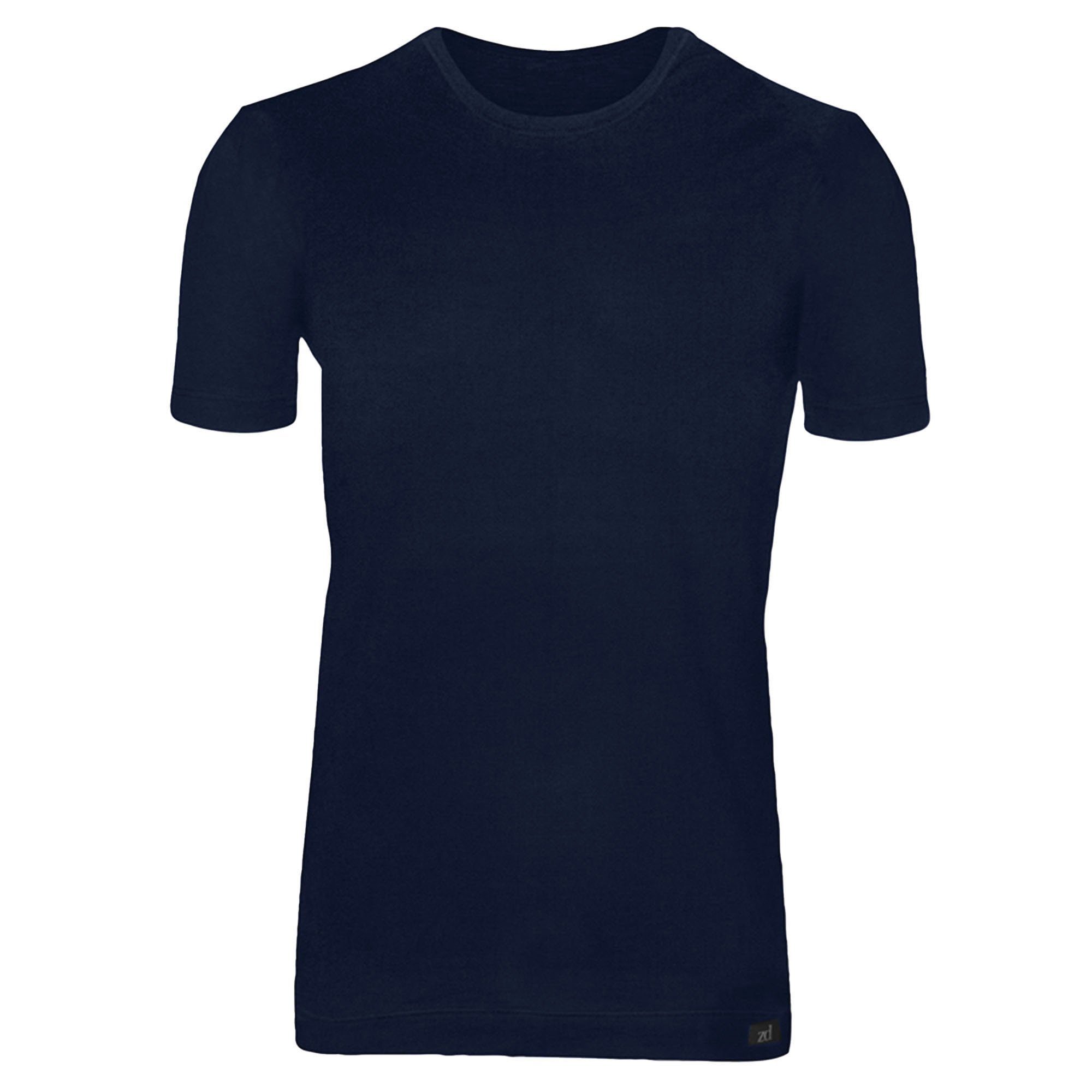 zd ZERO DEFECTS Unterhemd Herren T-Shirt - "Ceres", Sojagarn, Unterhemd Marine