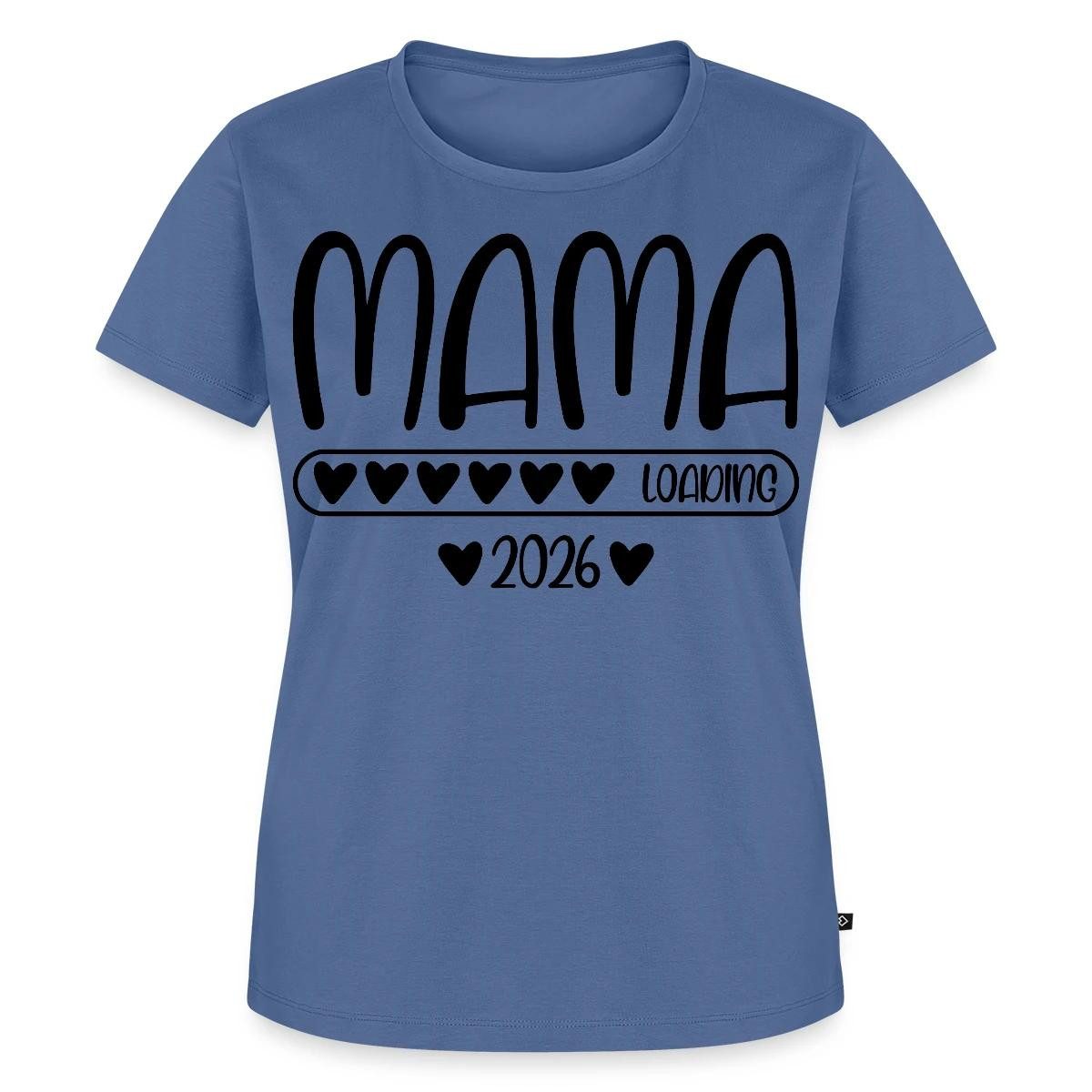 Spreadshirt T-Shirt Mama 2026 loading Frauen Premium T-Shirt (1-tlg) Fällt klein aus. Wir empfehlen, eine Größe größer zu bestellen.
