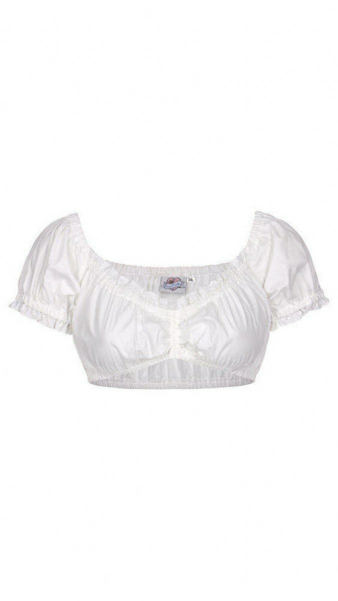 Nübler Trachtenbluse Kurze Bluse Trachtenmode für Damen (1-tlg)