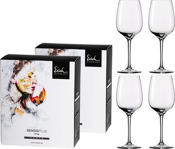 Eisch Weißweinglas Superior SensisPlus, Kristallglas, (Chardonnayglas), bleifrei, 420 ml, 4-teilig