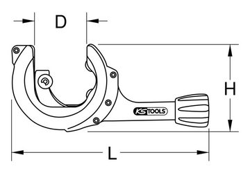 KS Tools Rohrschneider, Ratschen-Rohrabschneider, 12-35 mm