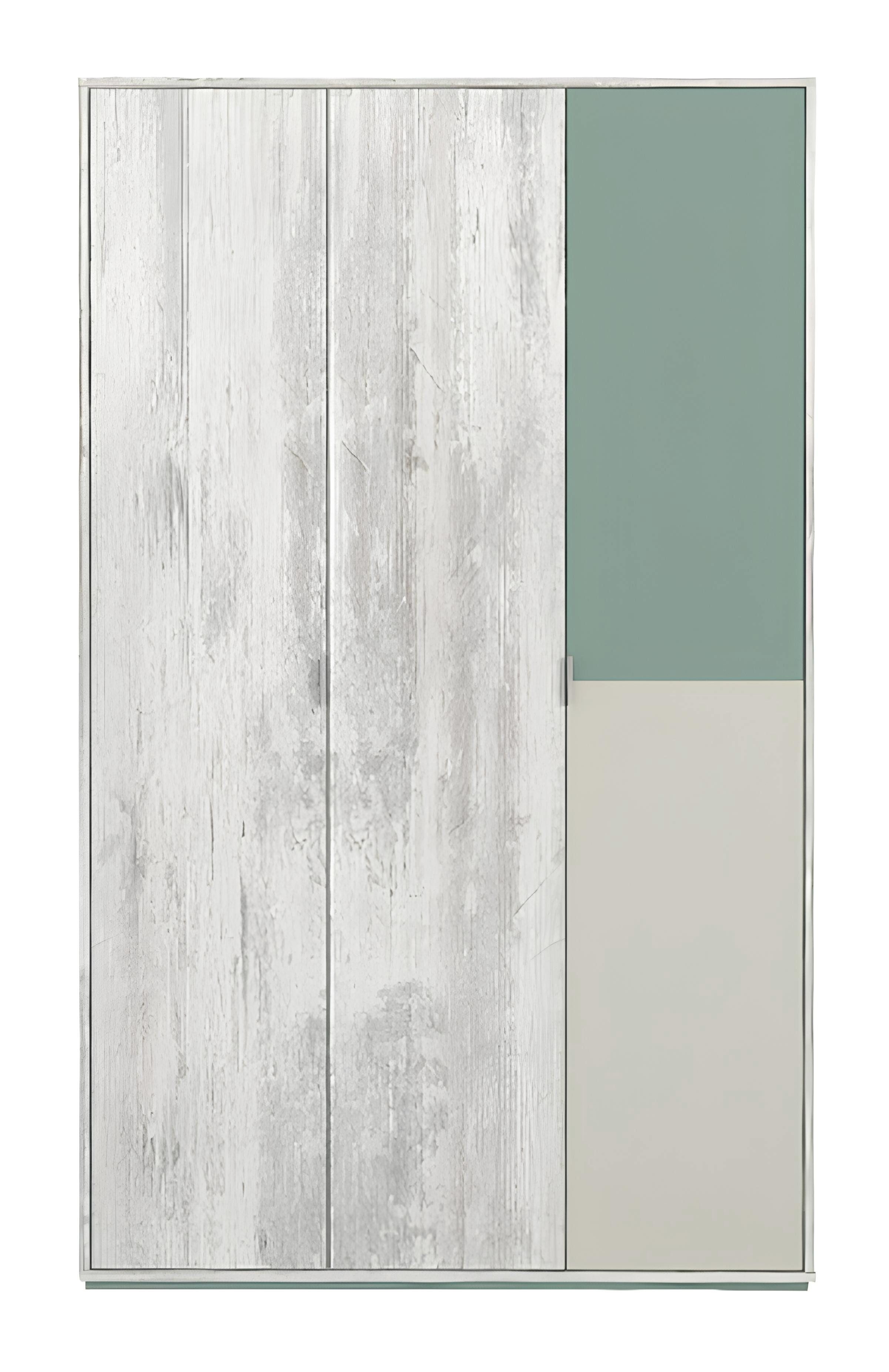 Xlmoebel Kleiderschrank Moderner Kleiderschrank in Grau aus hochwertigem Holz für Kinderzimmer (Kleiderschrank) Hergestellt in Europa