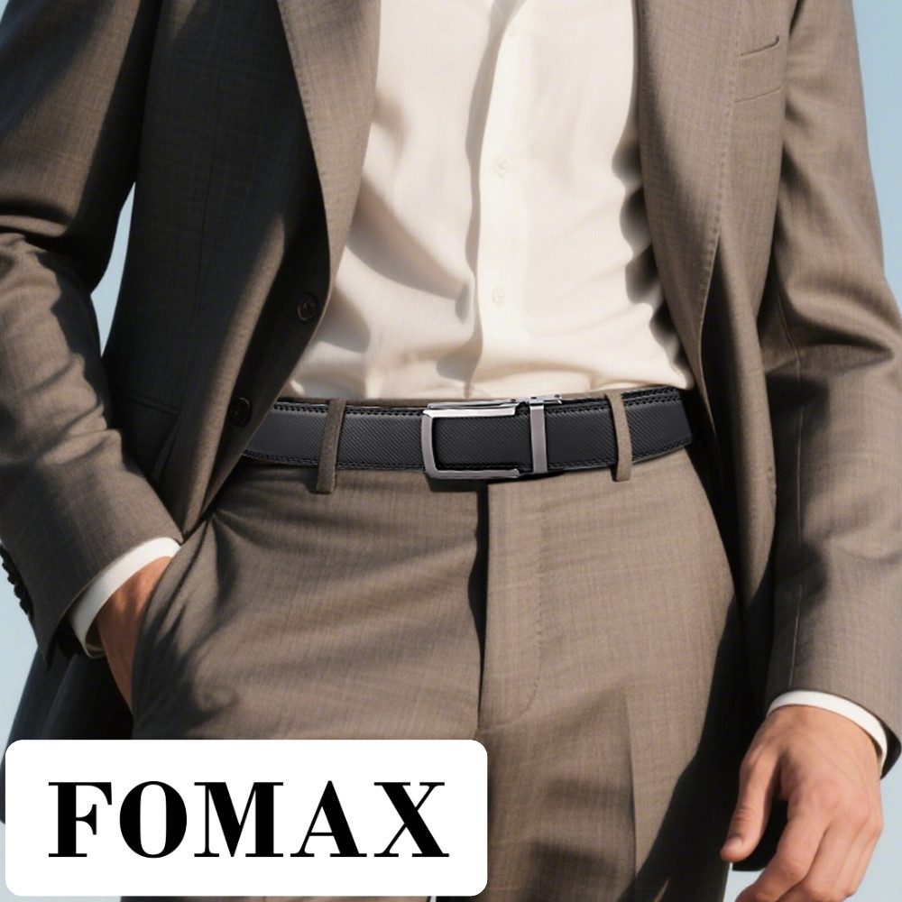 Fomax Ledergürtel mit moderner Schnalle, stilvoller günstig online kaufen
