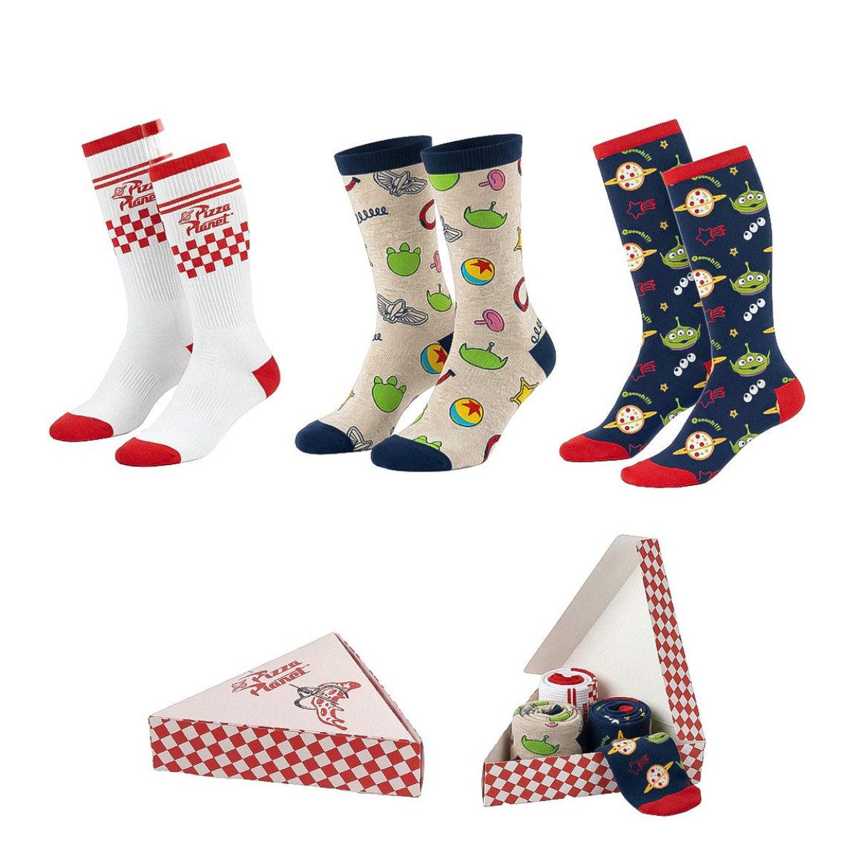 Disney Socken Toy Story Strümpfe 3er Pack für Fans von Woody und Buzz Lightyear (3-Paar)