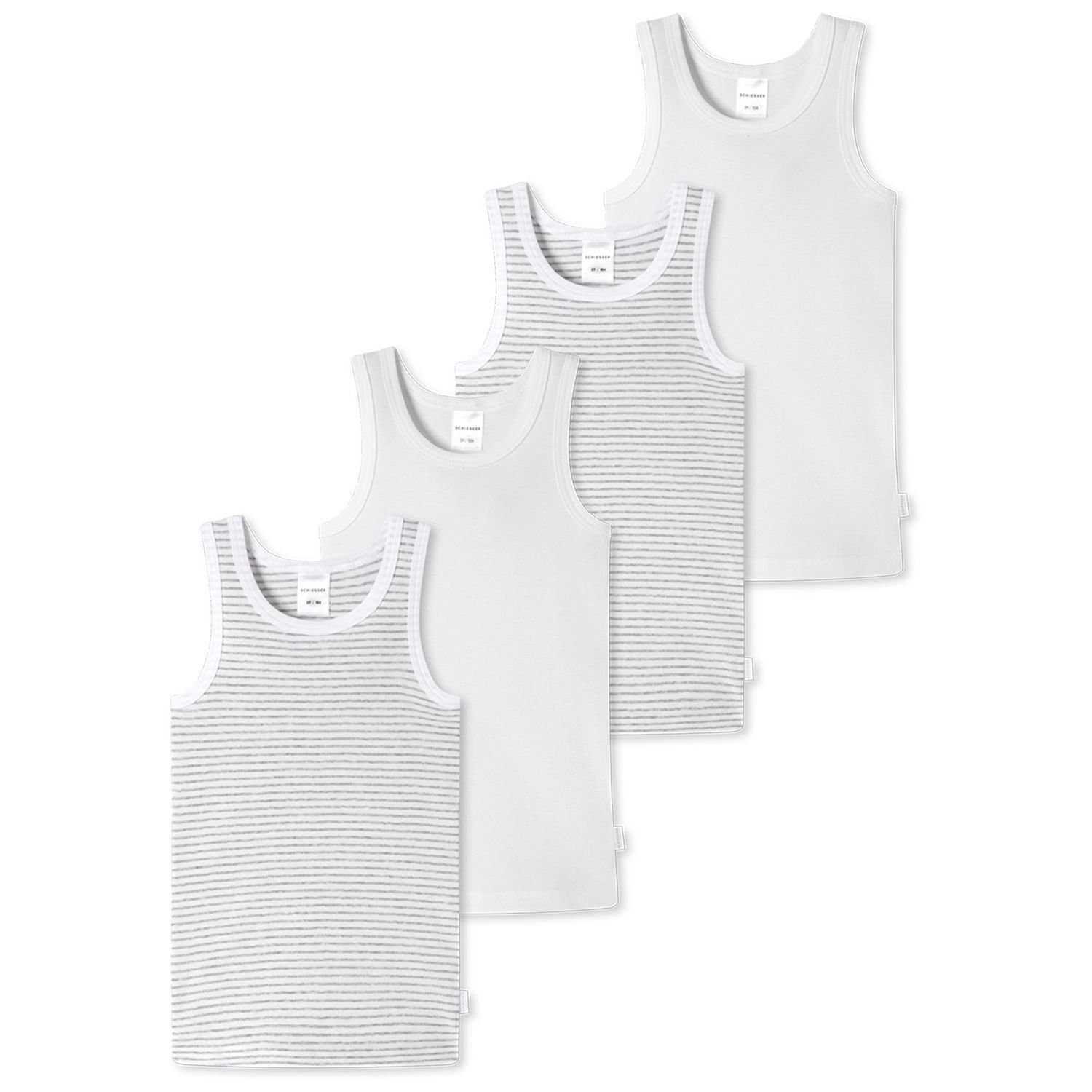 Schiesser Unterhemd (Mehrpack, 4-St., 4er Pack) für MJungen, aus 100%  Baumwolle, nachhaltig, atmungsaktiv, Kinder, extra bequeme Passform (4er  Pack) online kaufen | OTTO