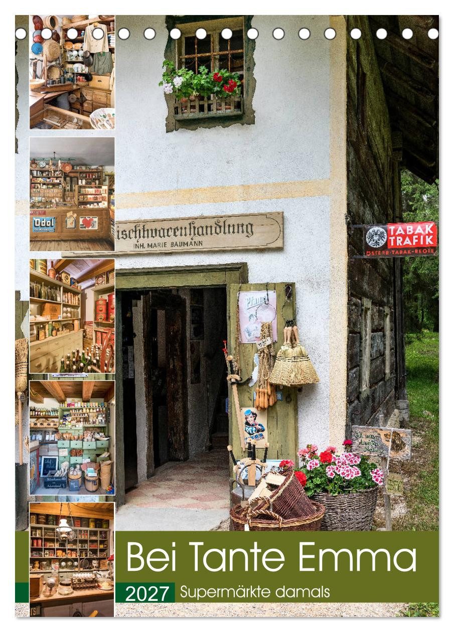 CALVENDO Wandkalender Bei Tante Emma, Supermärkte damals (Tischkalender 2027 DIN A5 hoch), C