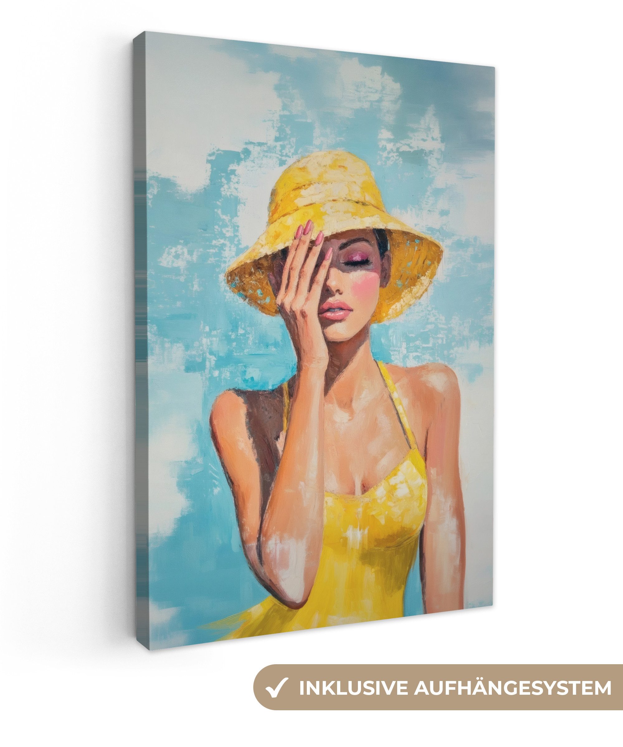 OneMillionCanvasses® Leinwandbild Kunstdrucke - Frau - günstig online kaufen