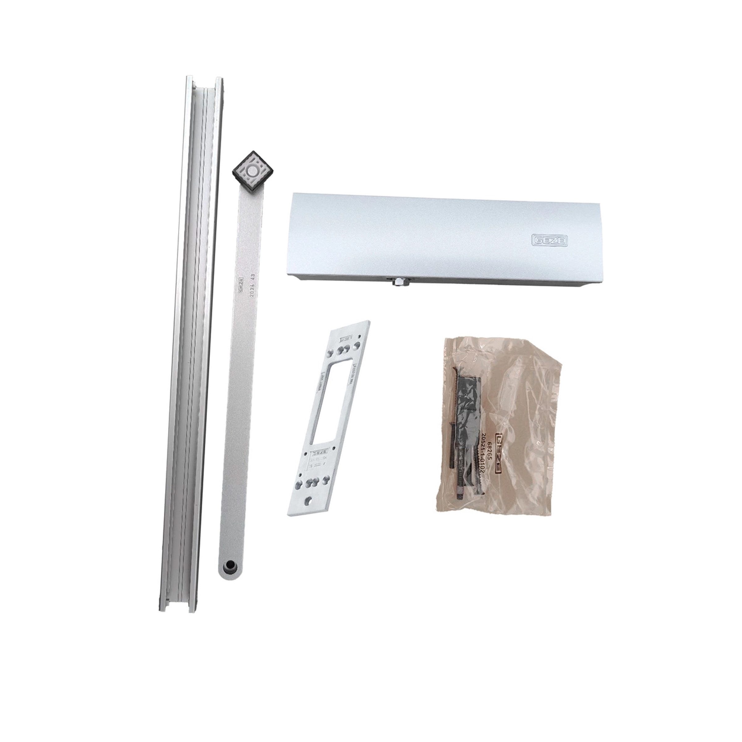 GEZE Türschließer GEZE TS 3000 V – Türschließer + Gleitschiene + Montageplatte, silber, (1-tlg)