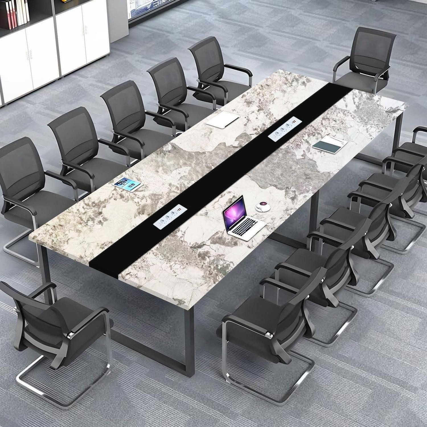 LuxusKollektion Konferenztisch Konferenztisch 320cm Kabelmanagement Modern