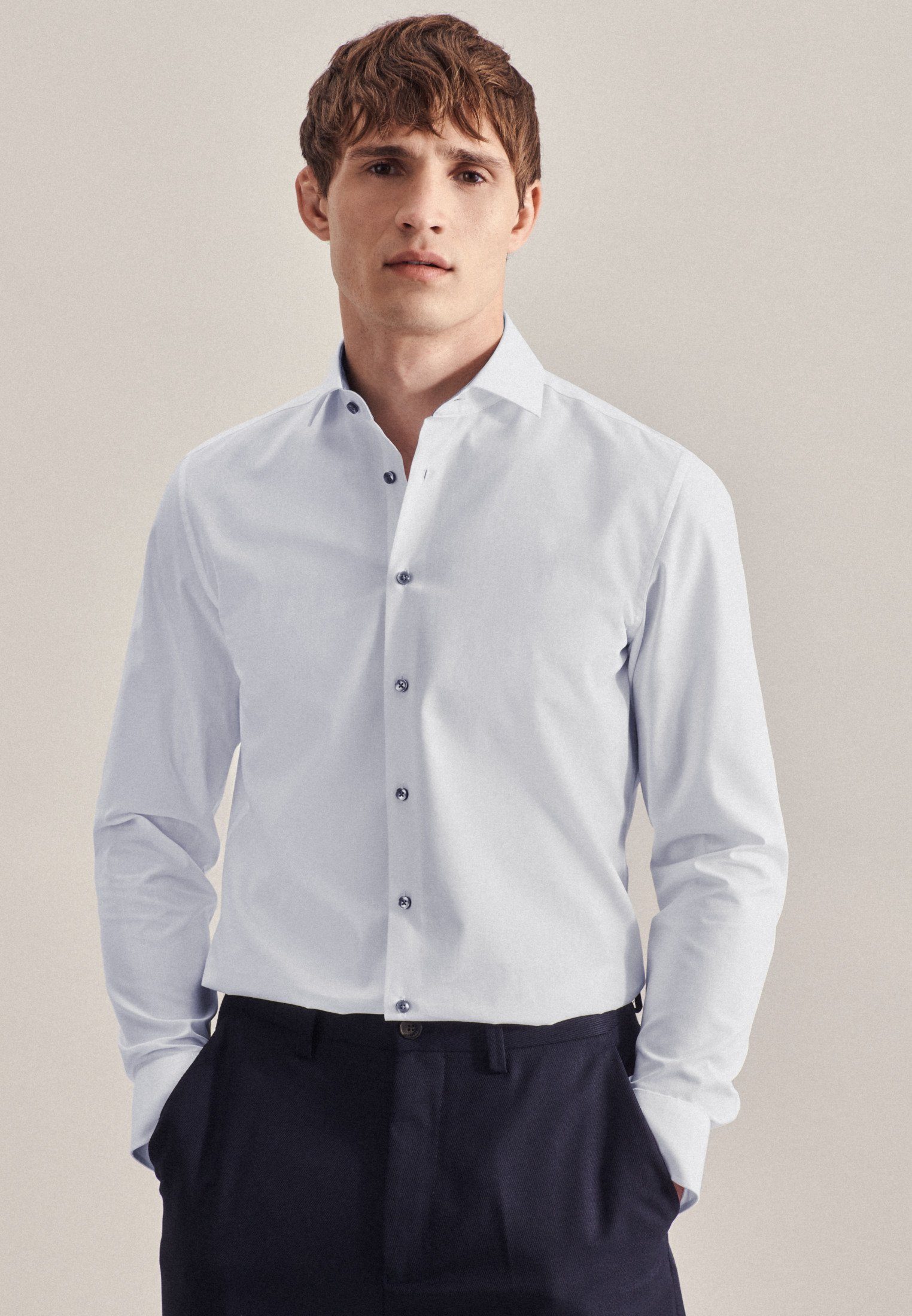 seidensticker Businesshemd Schwarze Rose Slim 1/1 Kentkragen günstig online kaufen