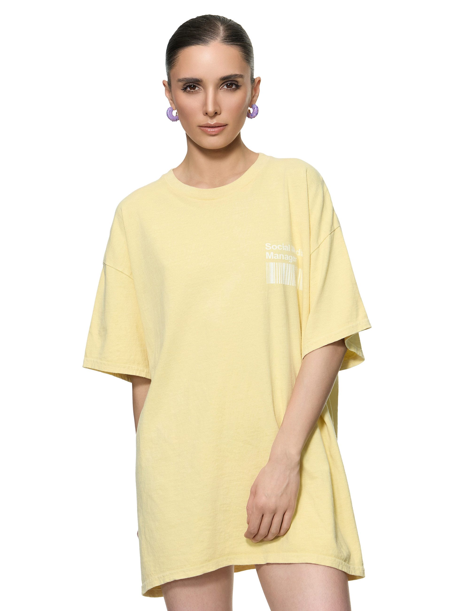 Worldclassca T-Shirt Worldclassca Oversized Print SOCIAL günstig online kaufen