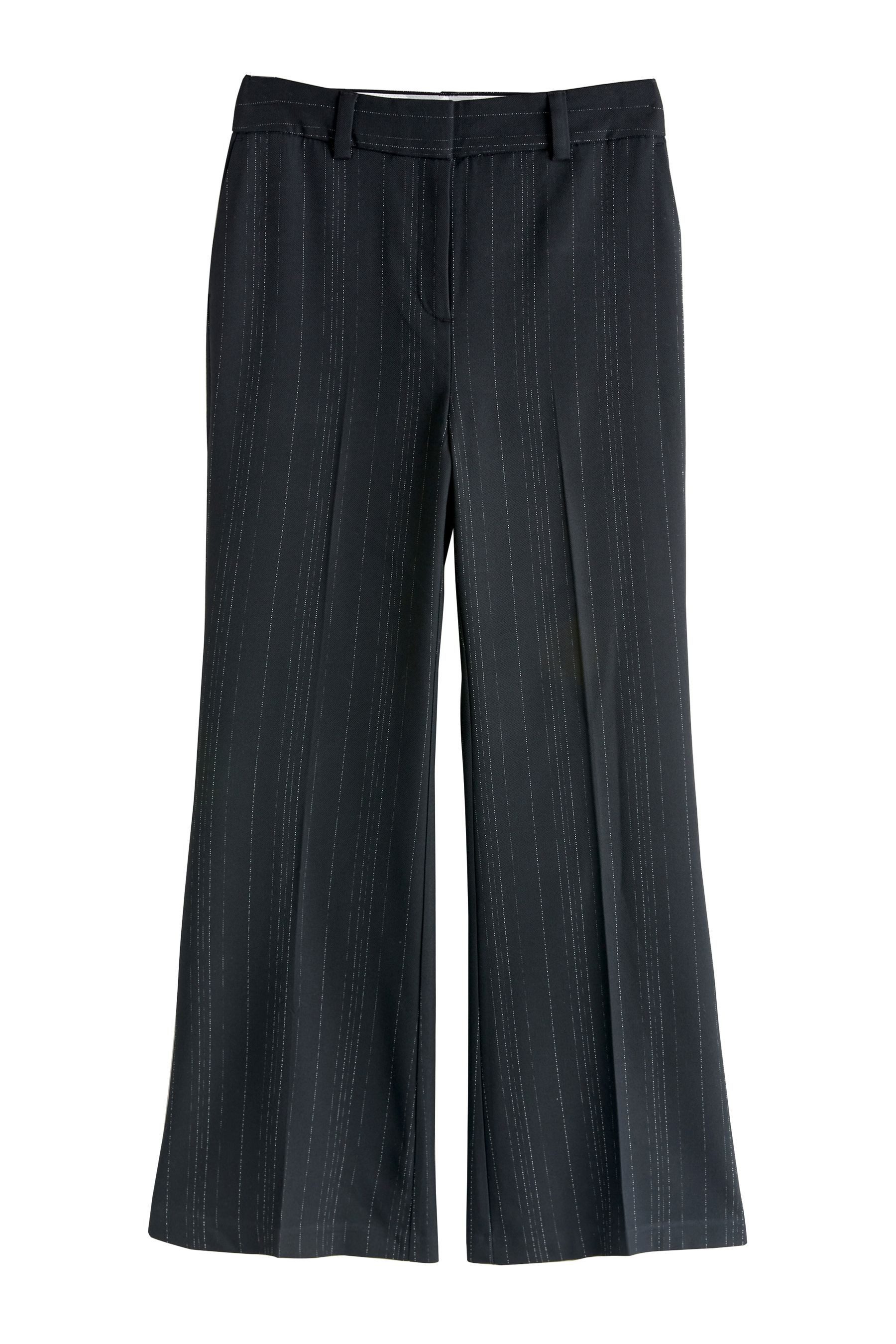 Next Anzughose Gestreifte Schlaghose (1-tlg)