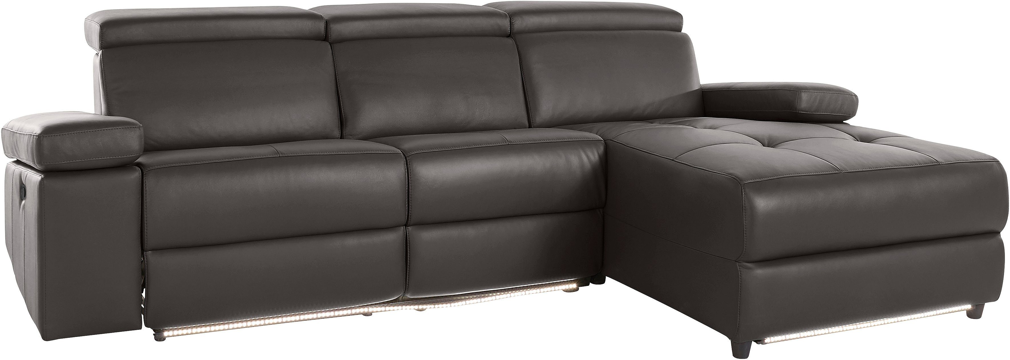 Home affaire Ecksofa Kilado, L-Form, mit Relaxfunktion, verstellbarer Armlehne, Kopfteilverstellung