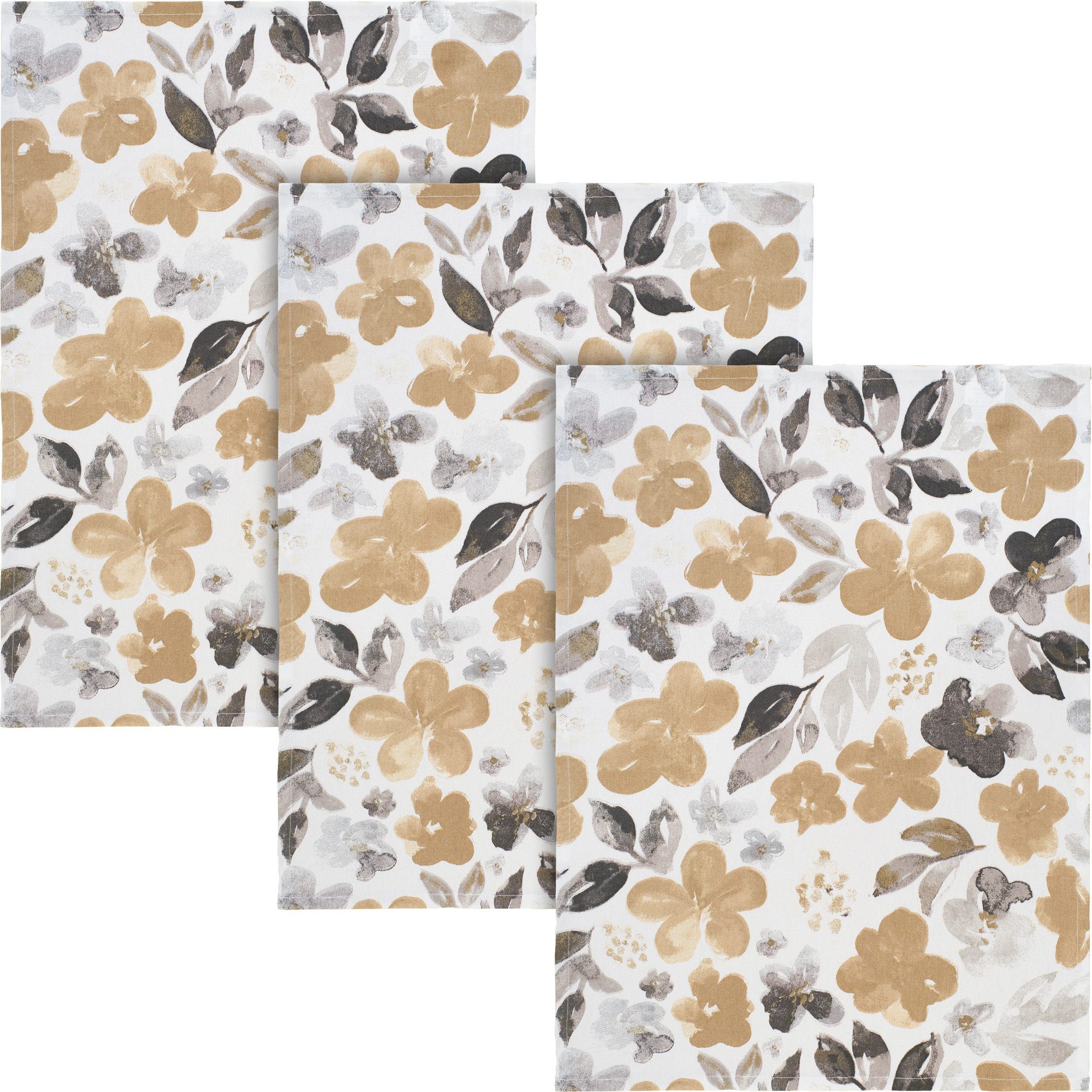 REDBEST Geschirrtuch Geschirrtuch 3er-Pack, Baumwolle Blumen günstig online kaufen