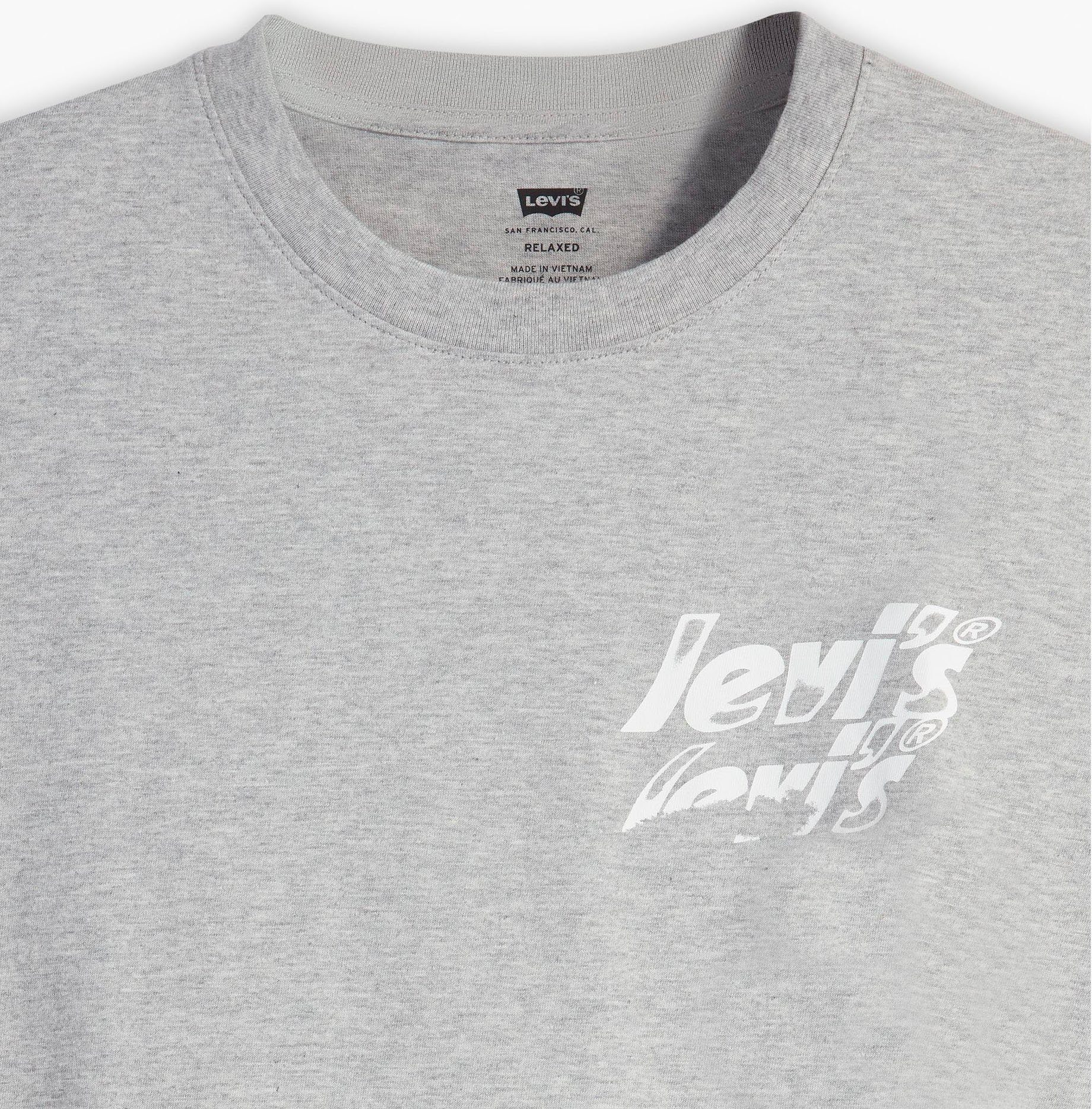 RELAXED T-Shirt grey TEE mit Levi's® Markenlogo-Aufdruck FIT