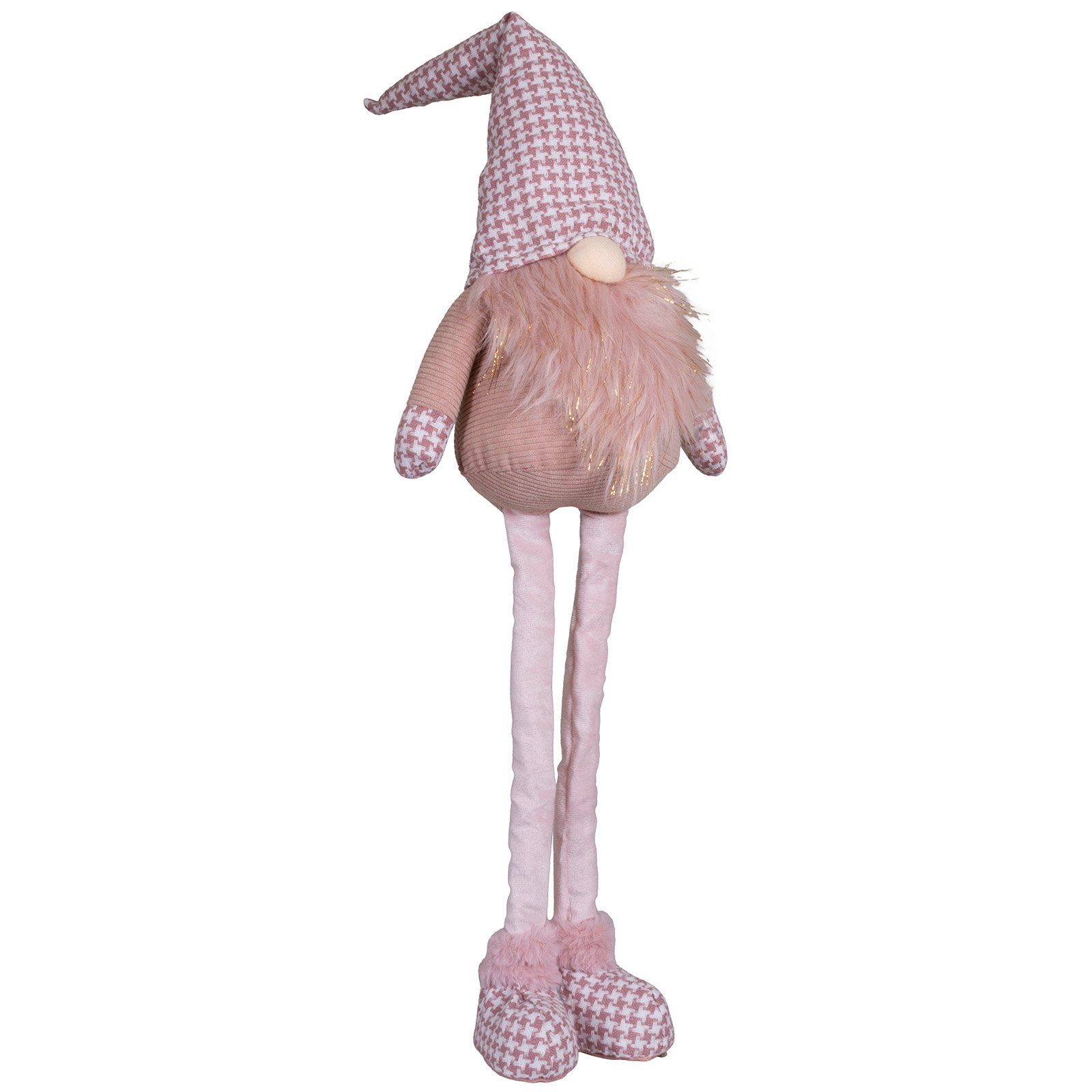 Christmas Paradise Weihnachtsfigur Бес ausziehbar 40-60cm (60-80cm) (XL Deko Figur, 1 St), Weihnachten, rosa
