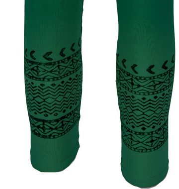 Guru-Shop Hose & Shorts Psytrance Goa Damen Leggings, bedruckte Tribal.. alternative Bekleidung