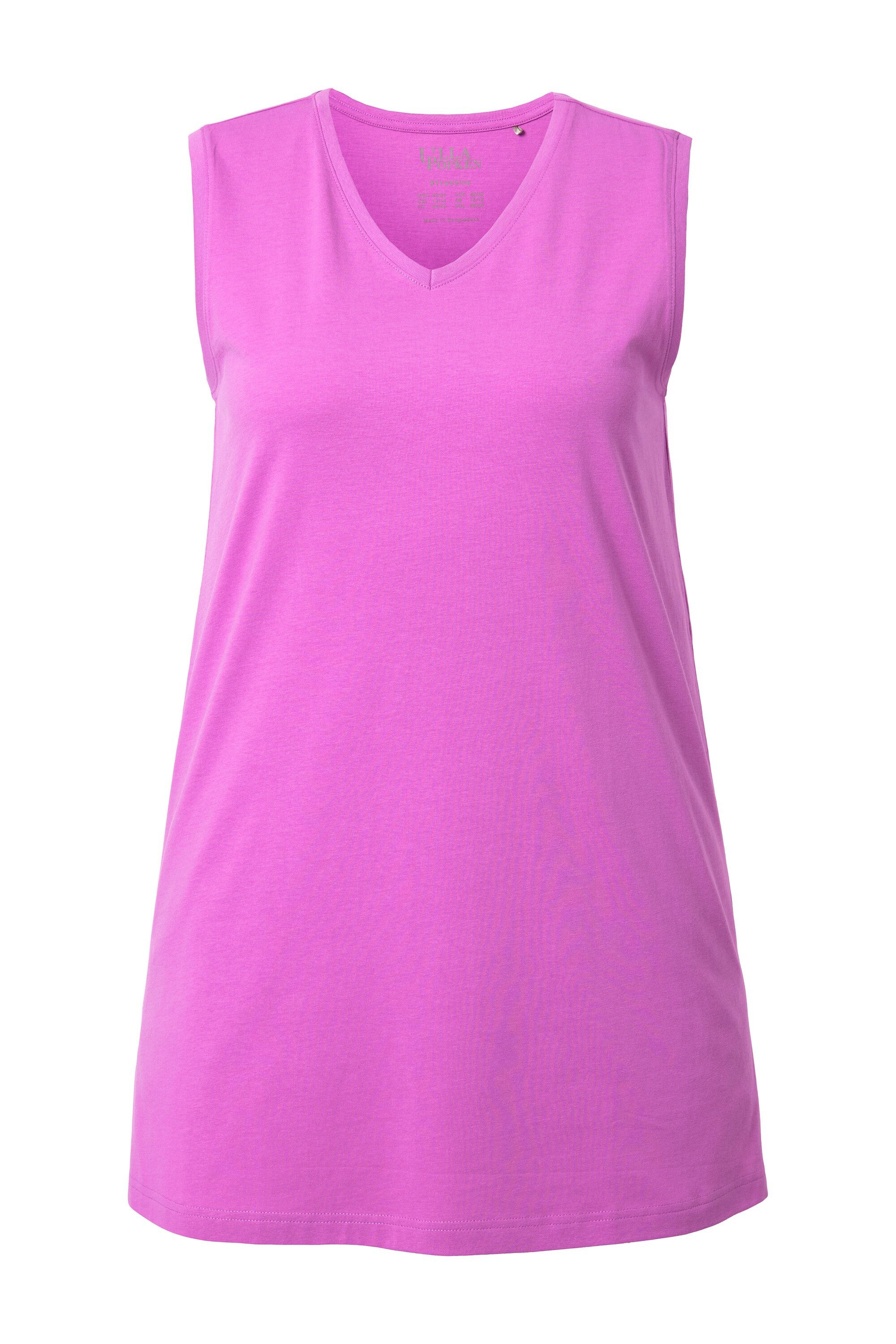 Ulla Popken Longtop Top V-Ausschnitt Relaxed günstig online kaufen