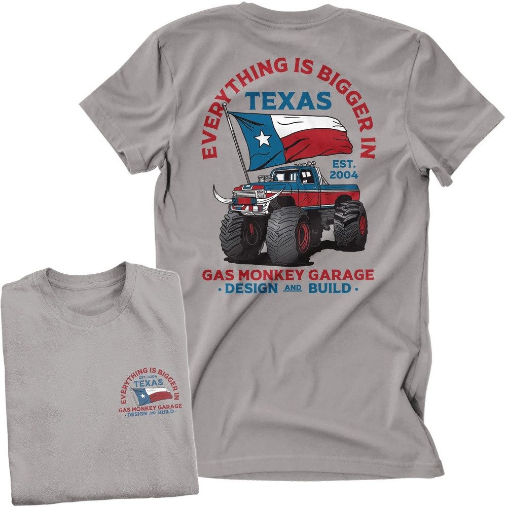 Gas Monkey Garage T-Shirt Everything Is Bigger In Texas T-Shirt