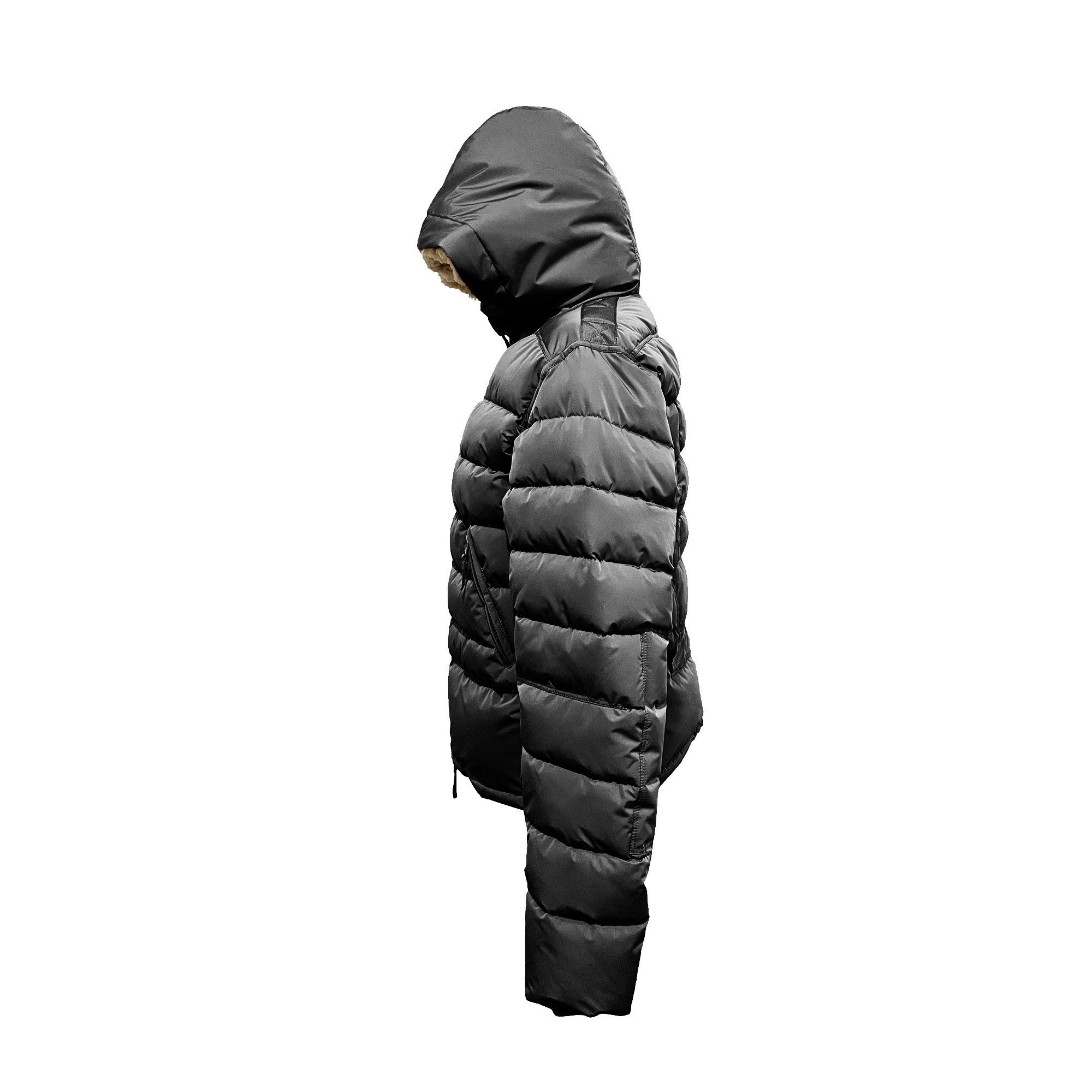 Lara Laurén Funktionsjacke kurze und warme Kapuzenjacke mit Teddyfell wasserabweisende und winddichte Übergangsjacke