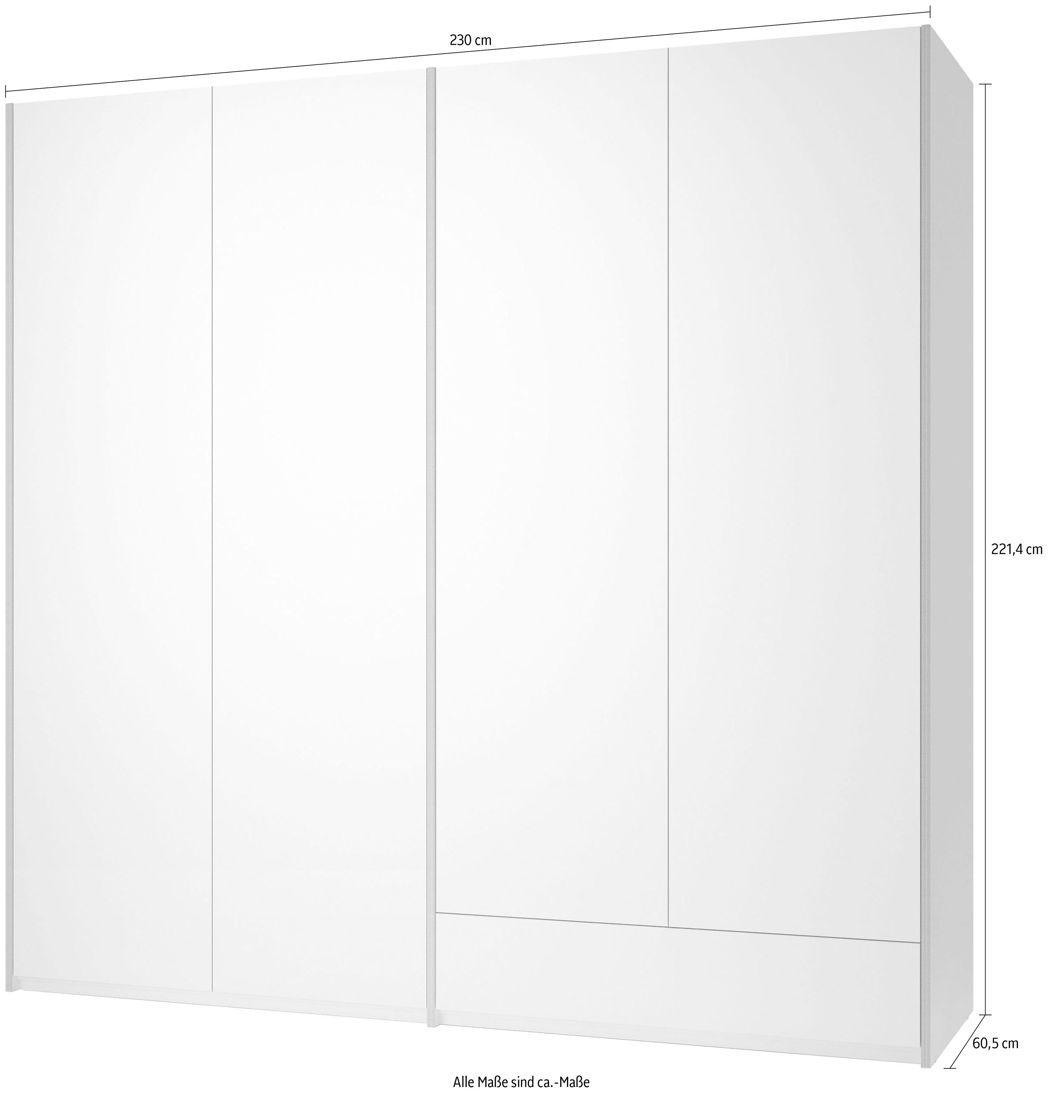 LIVING weiß/birke | weiß/birke Variante Schublade Plus Modular 1 SMALL 8 Inklusive Drehtürenschrank geräumigen Müller