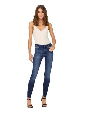 ONLY Skinny-fit-Jeans ONLBLUSH MID SK ANK RAW DNM REA194 mit Stretch