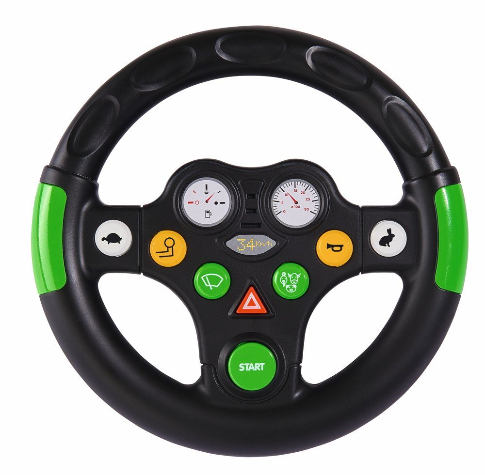 BIG Rutscherauto Outdoor Lenkrad Traktor Sound Wheel grün, schwarz 800056488