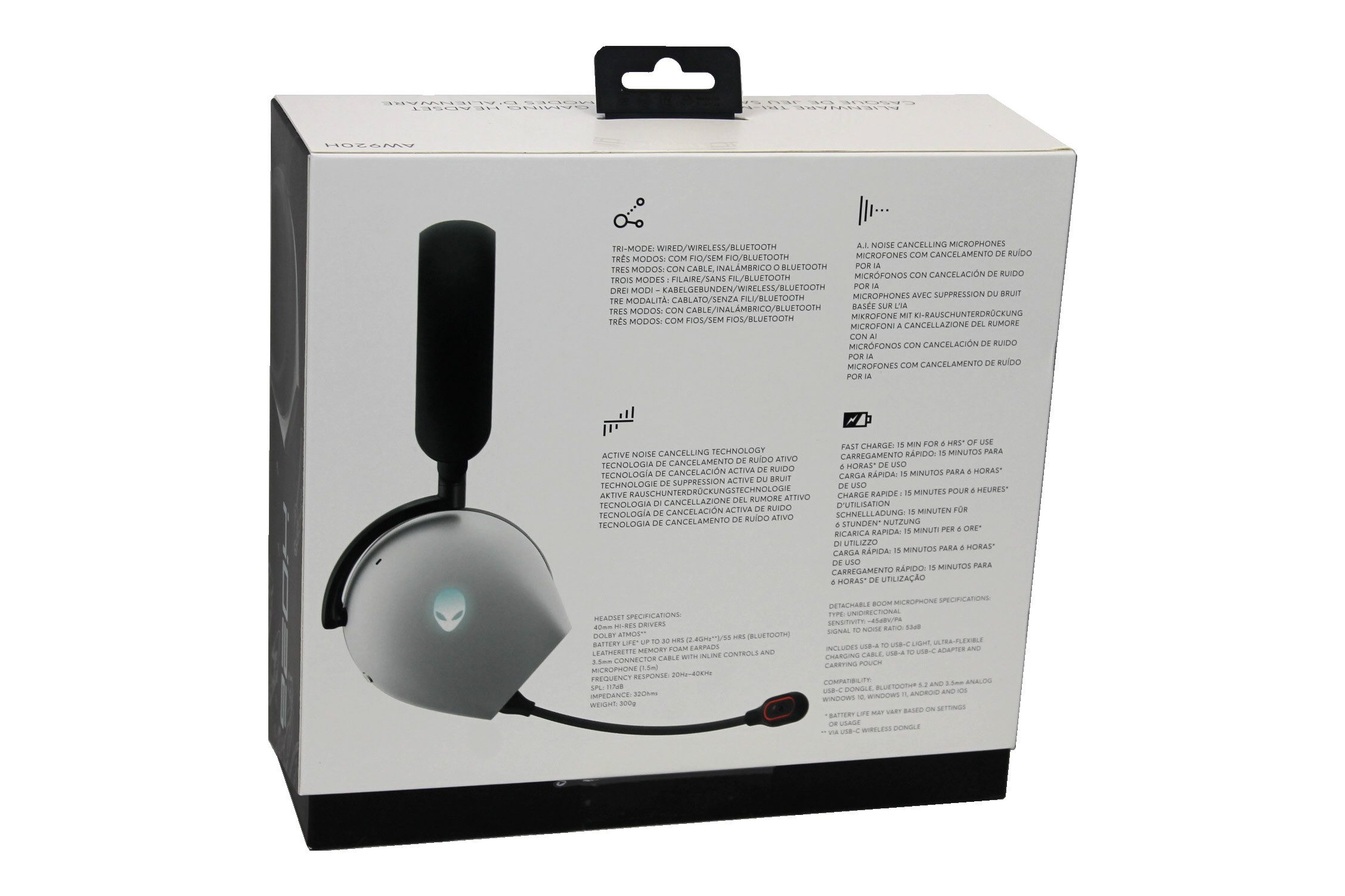 Dell Alienware AW920H - Wireless Gaming Headset Bluetooth-Kopfhörer