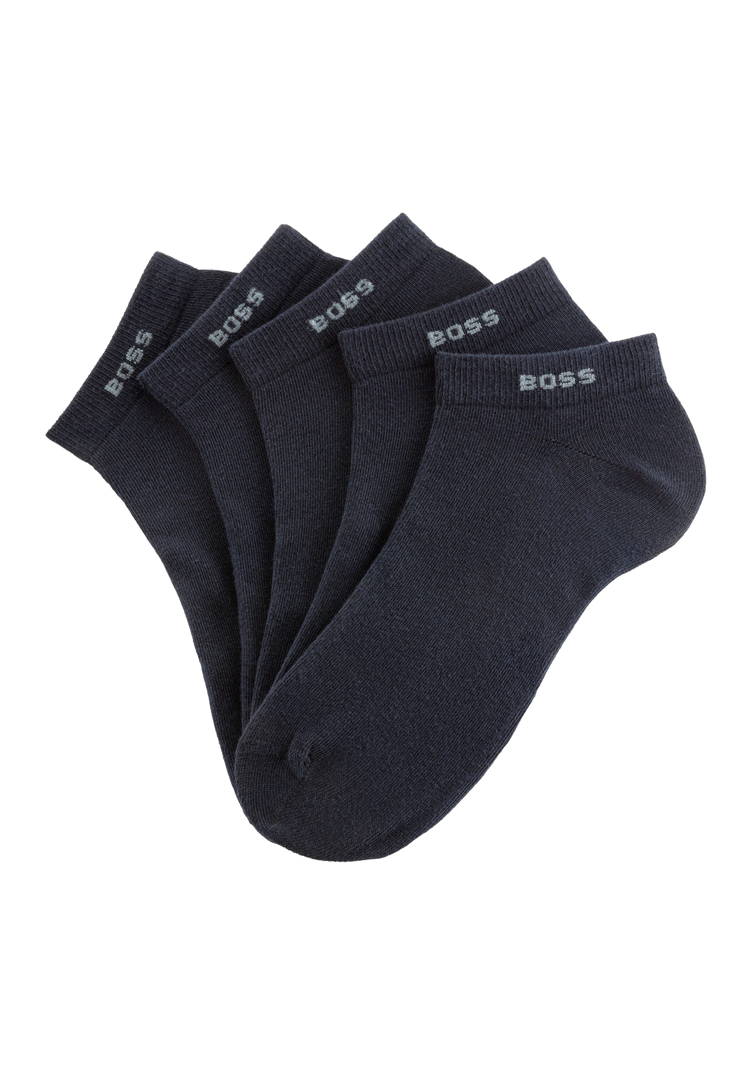 BOSS Sneakersocken 5P AS Uni CC (Packung, 5-Paar) mit BOSS Label